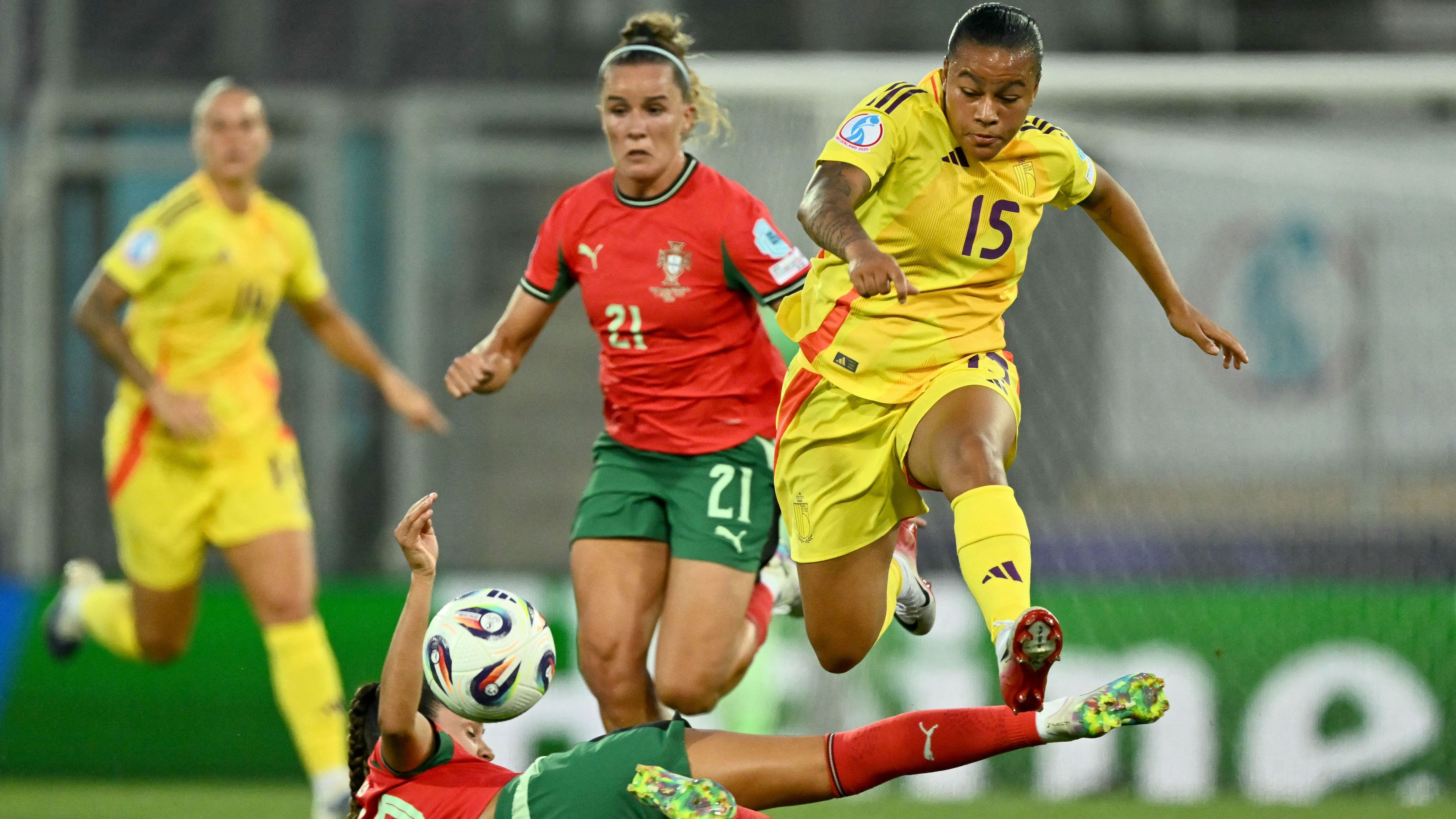 Janice Cayman scores dramatic late Belgium winner to break Portugal hearts as both sides are eliminated from Euro 2025 in the group stage