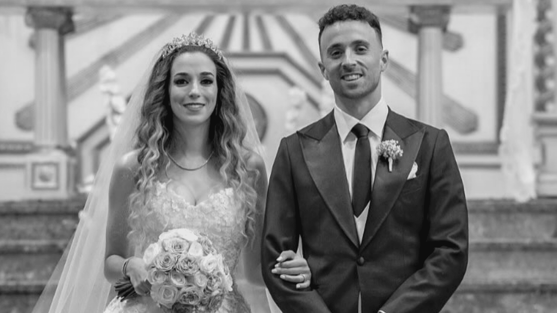 Diogo Jota's heartbroken wife Rute Cardoso joins Liverpool players to visit Anfield tribute after husband's tragic death in road accident