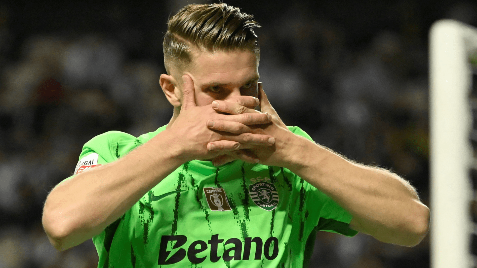 Viktor Gyokeres moves out! Sporting striker sends removal van to luxury Lisbon home as Sweden star nears Arsenal transfer