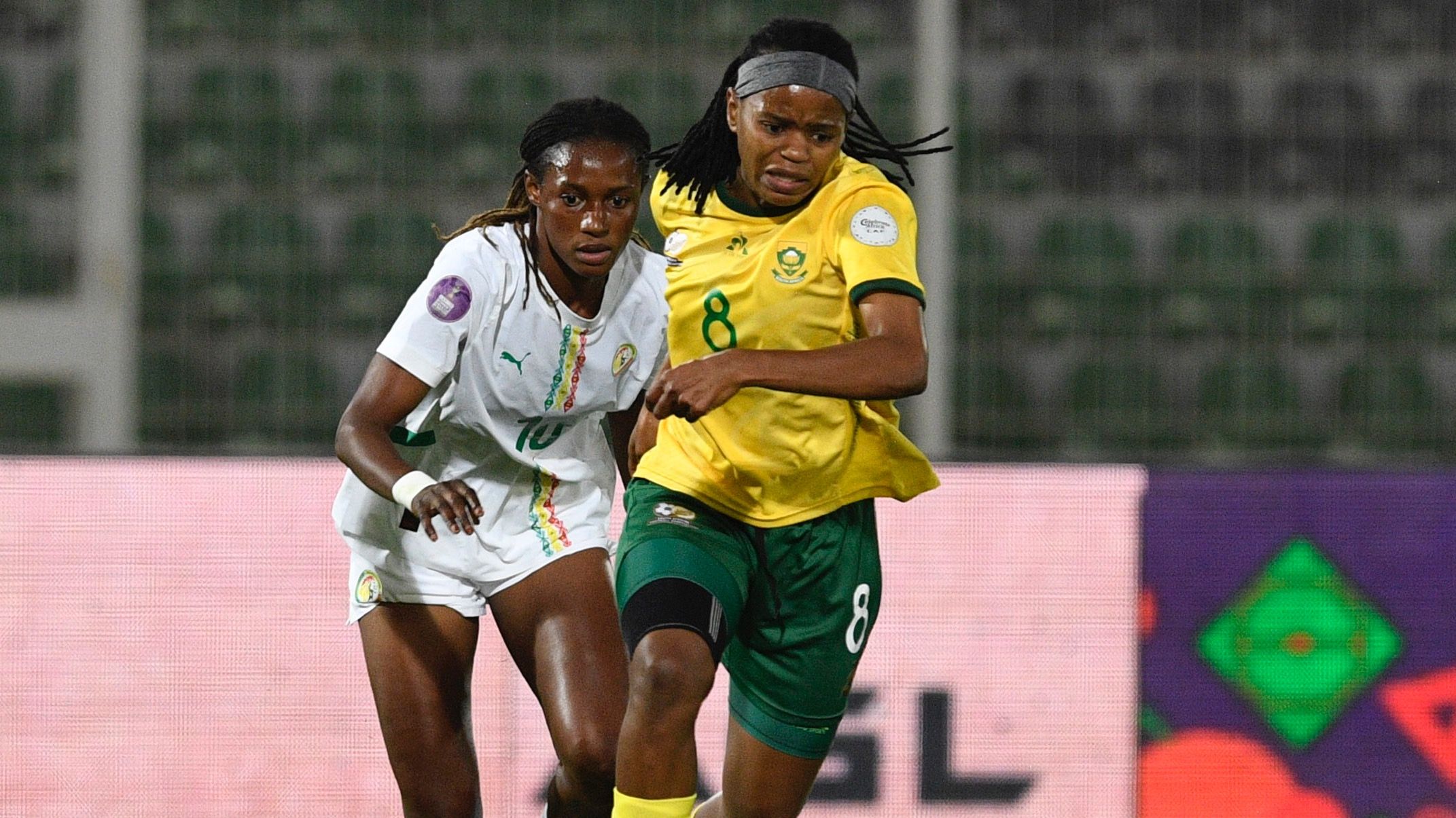 Defending Women’s Africa Cup of Nations champions Banyana Banyana survive Senegal scare to set up blockbuster semi-final against Nigeria