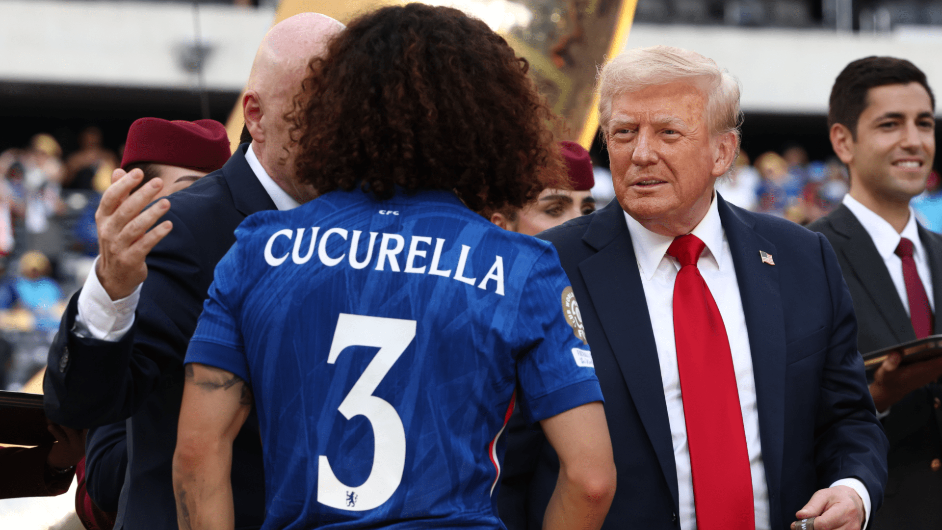 Marc Cucurella 'scared sh*tless' by U.S. President Donald Trump as Chelsea stars 'waited for him to leave' FIFA Club World Cup trophy ceremony