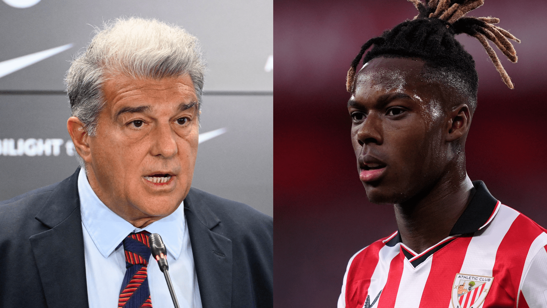 Joan Laporta blames Deco for Nico Williams debacle as Barcelona president insists he wanted Luis Diaz or Marcus Rashford ahead of Athletic Club star