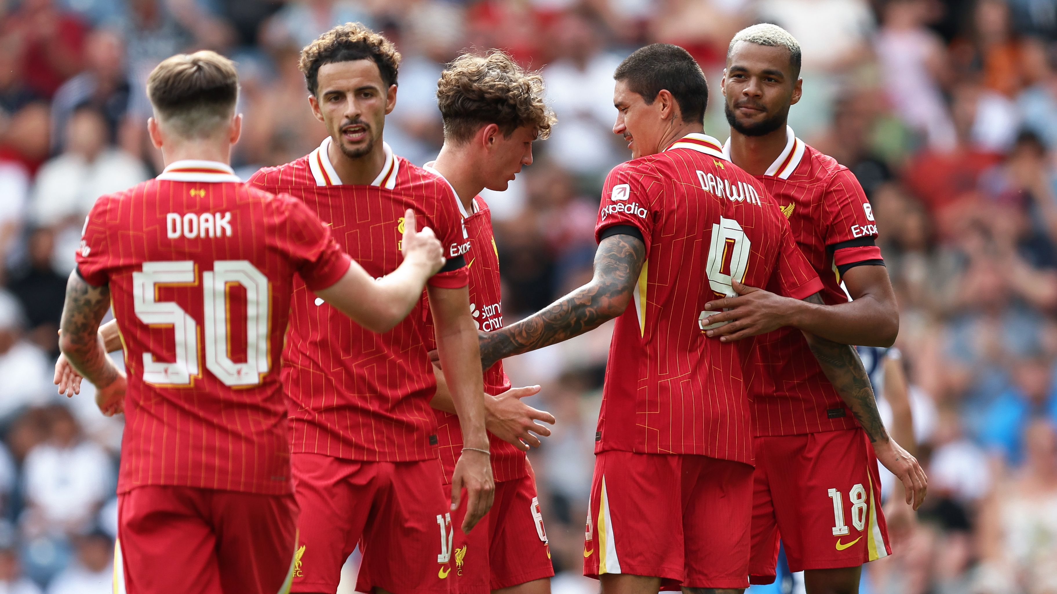 Why Jeremie Frimpong, Milos Kerkez and Liverpool's other summer signings were wearing strange shirt numbers during the pre-season friendly with Preston