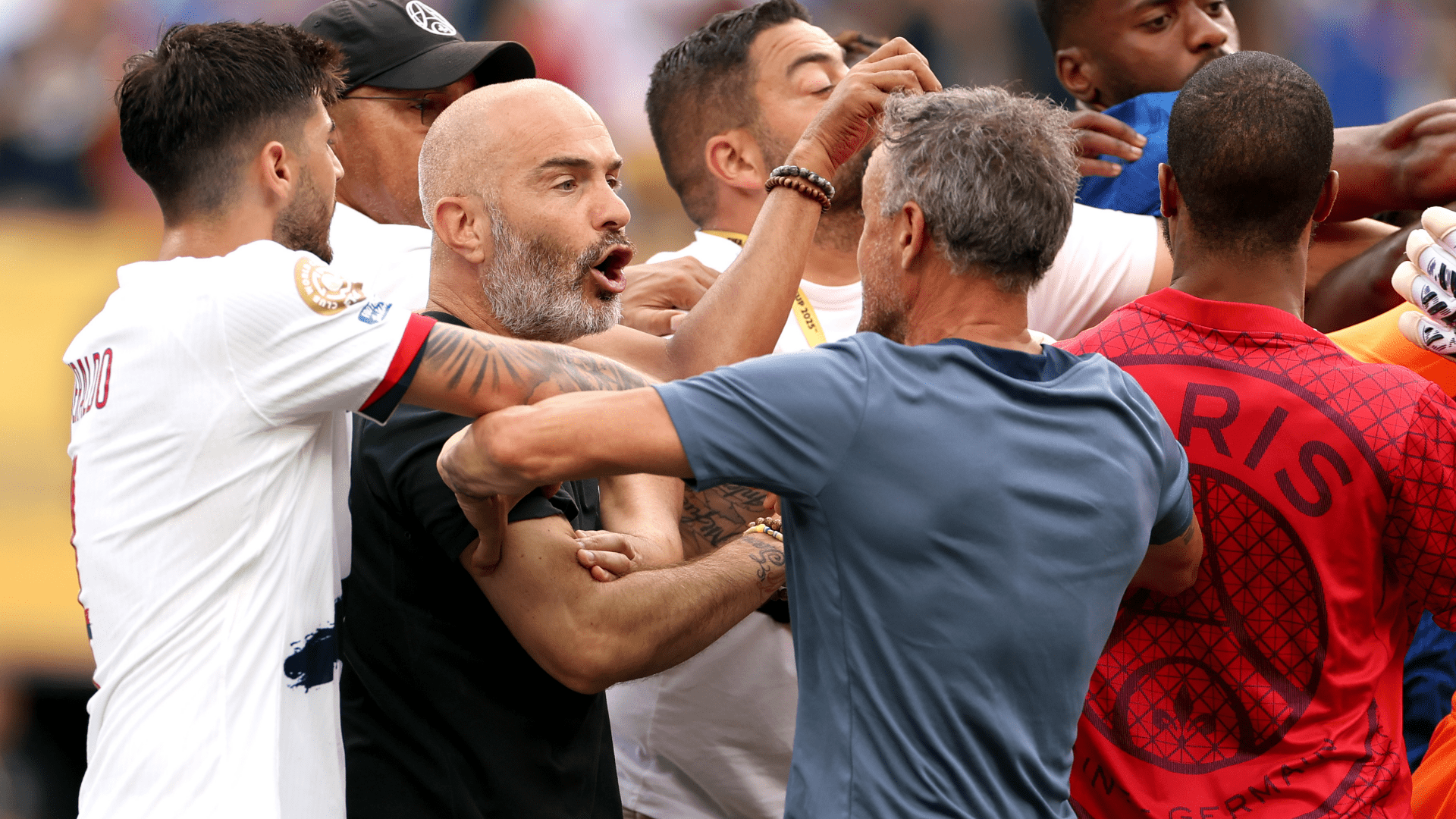 Luis Enrique named the 'most disciplined coach in the world' as PSG president backs Spaniard after Joao Pedro clash following Club World Cup final loss to Chelsea