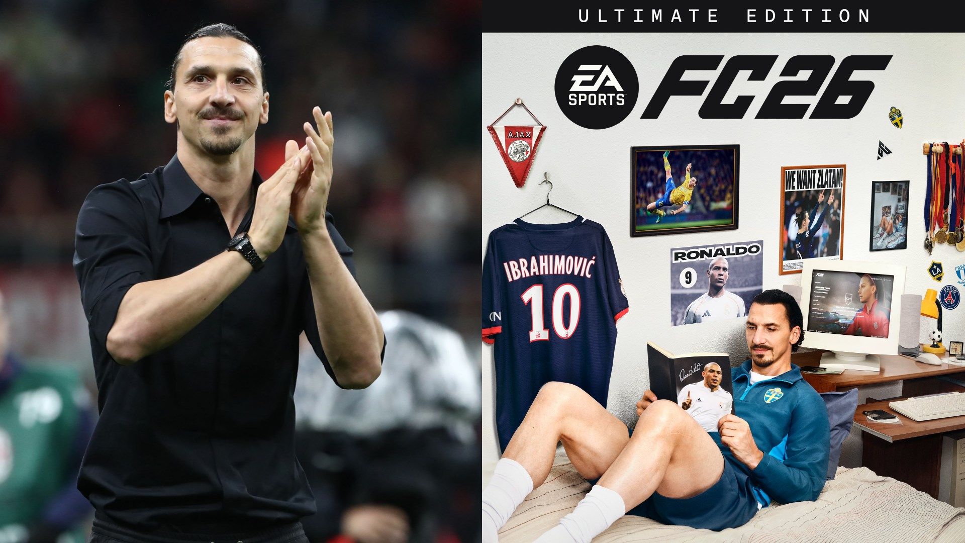 Zlatan Ibrahimovic is back! Sweden icon graces cover of EA FC 26 Ultimate Edition