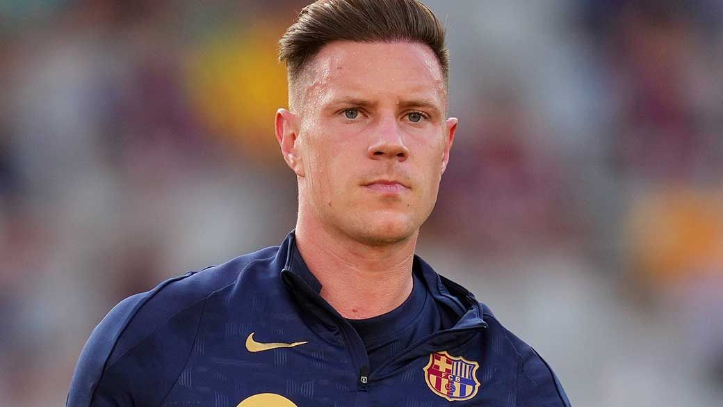 Trouble brewing at Barcelona as goalkeeper Marc-Andre ter Stegen trains away from Hansi Flick's squad following arrival of Joan Garcia
