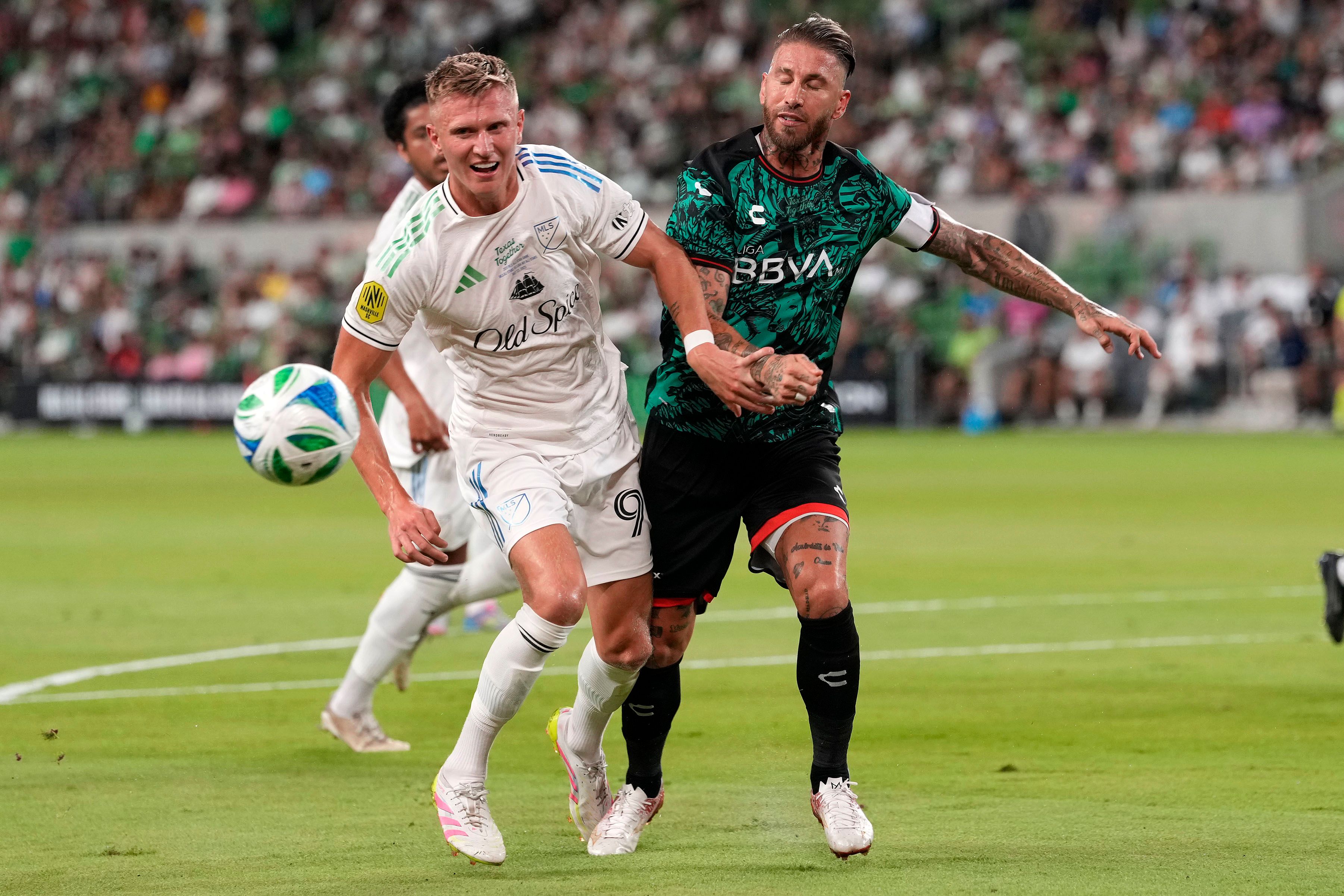 LAFC's Denis Bouanga sparks MLS All-Stars to impressive 3-1 win over Sergio Ramos's Liga MX side at sold out Q2 Stadium
