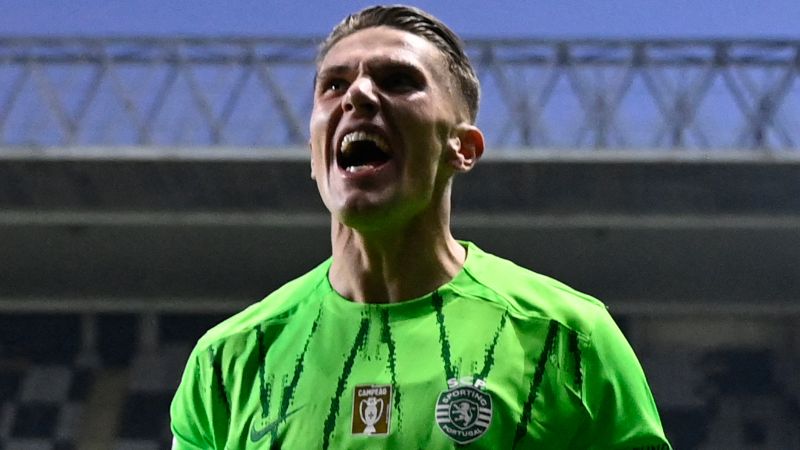 Viktor Gyokeres is on his way! Swedish striker boards private jet to Arsenal medical in London alongside agent