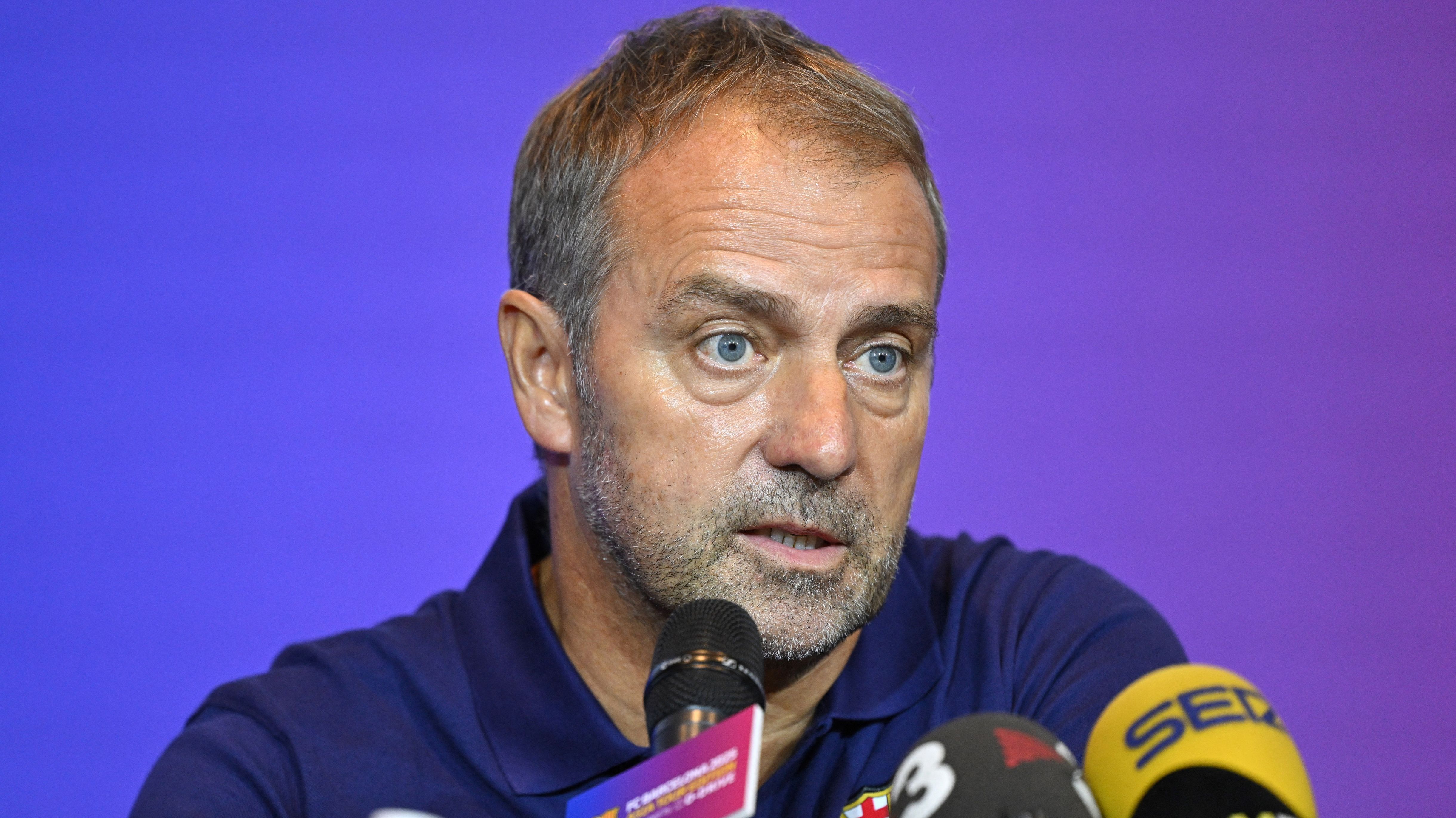 Hansi Flick 'surprised' by Ronald Araujo transfer rumours as Barcelona boss denies defender wants to leave