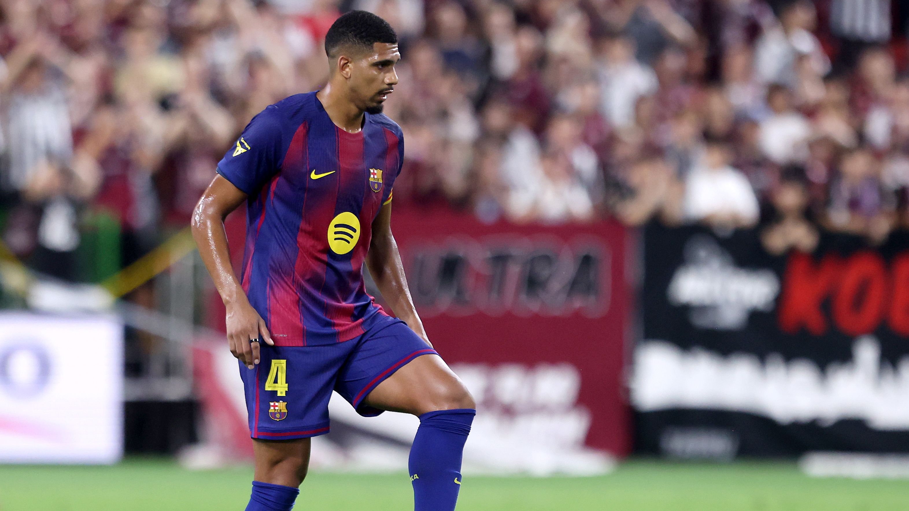 Hansi Flick 'surprised' by Ronald Araujo transfer rumours as Barcelona boss denies defender wants to leave