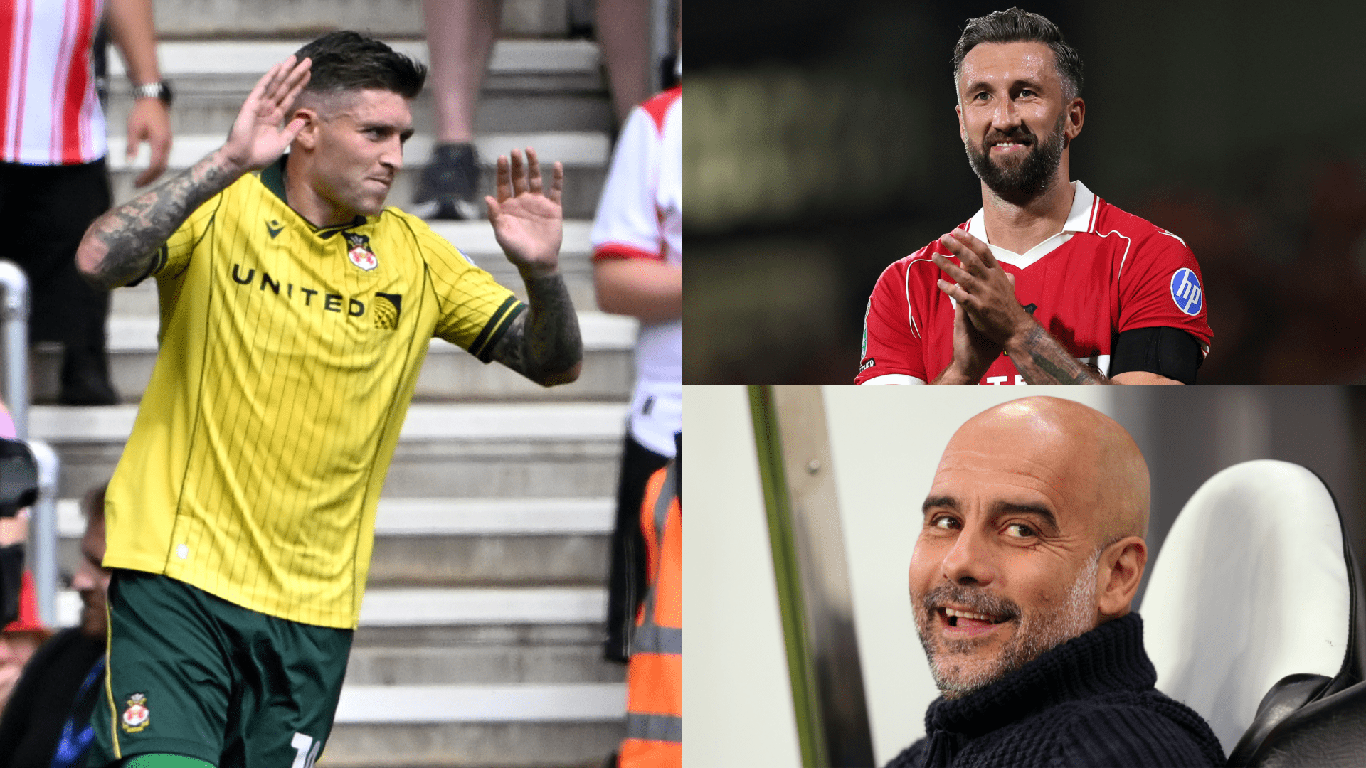 Josh Windass performs U-turn on Ollie Palmer's 'delusional' Man City boast after new Wrexham team-mate's two-goal Carabao Cup heroics as Pep Guardiola sent 'hands off' warning