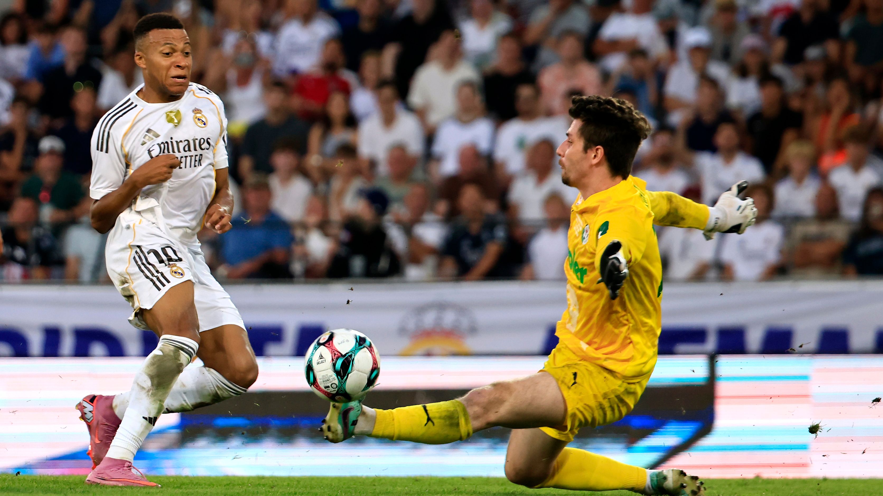 Kylian Mbappe is warmed up! Real Madrid's new No.10 grabs two goals in friendly win at WSG Tirol as Eder Militao makes emotional scoring return to lineup after two ACL injuries