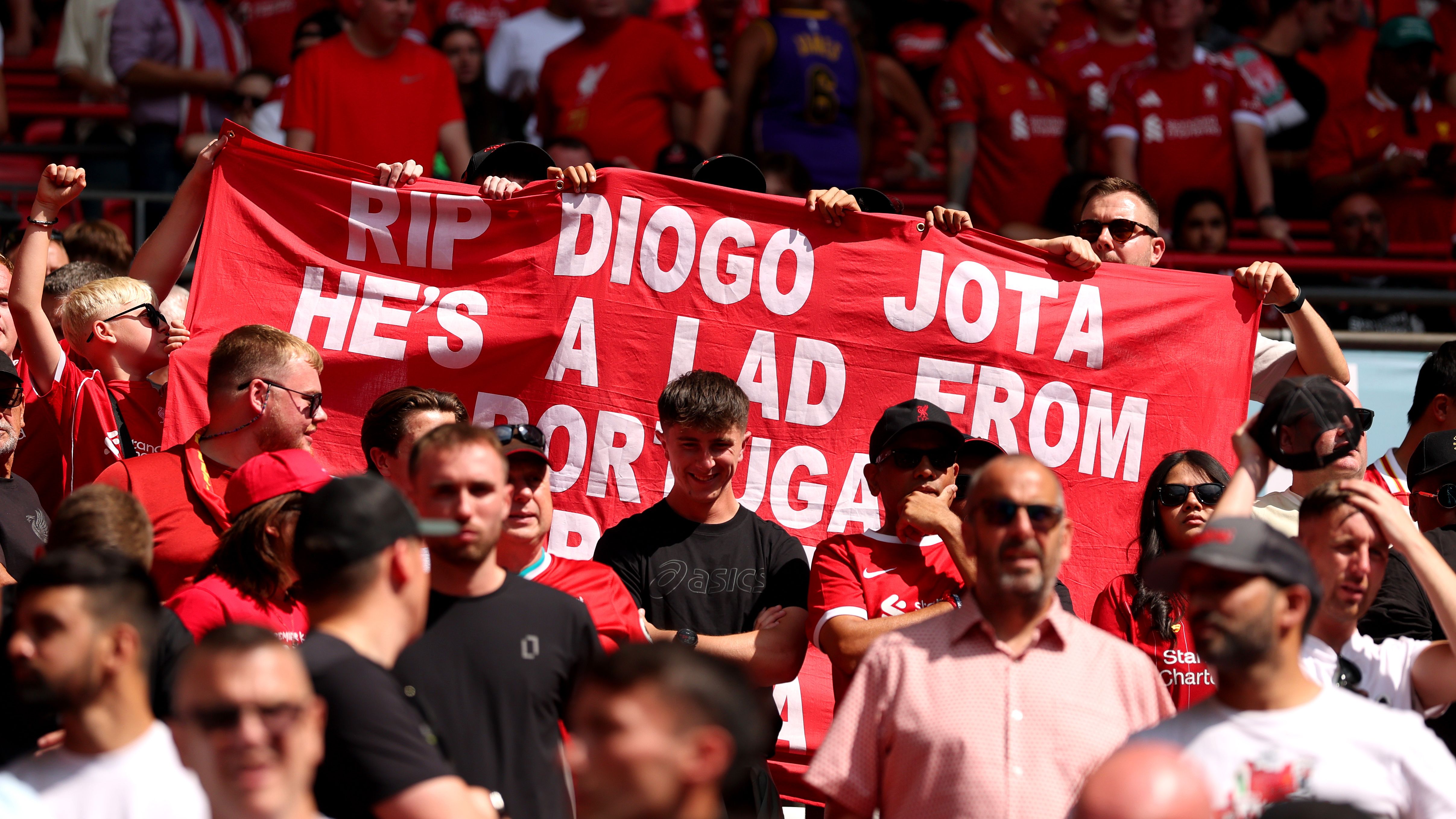 Why Crystal Palace fans booed during minute's silence for Liverpool's Diogo Jota at the Community Shield