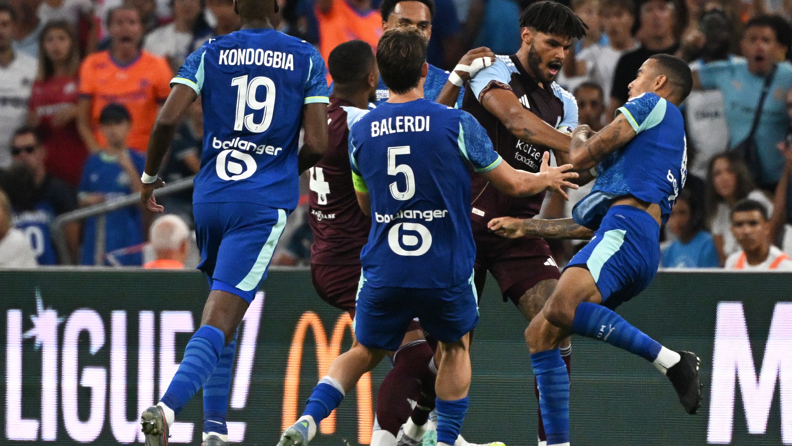 Mason Greenwood accused of spitting at Aston Villa star which sparked clash with Tyrone Mings during Marseille friendly