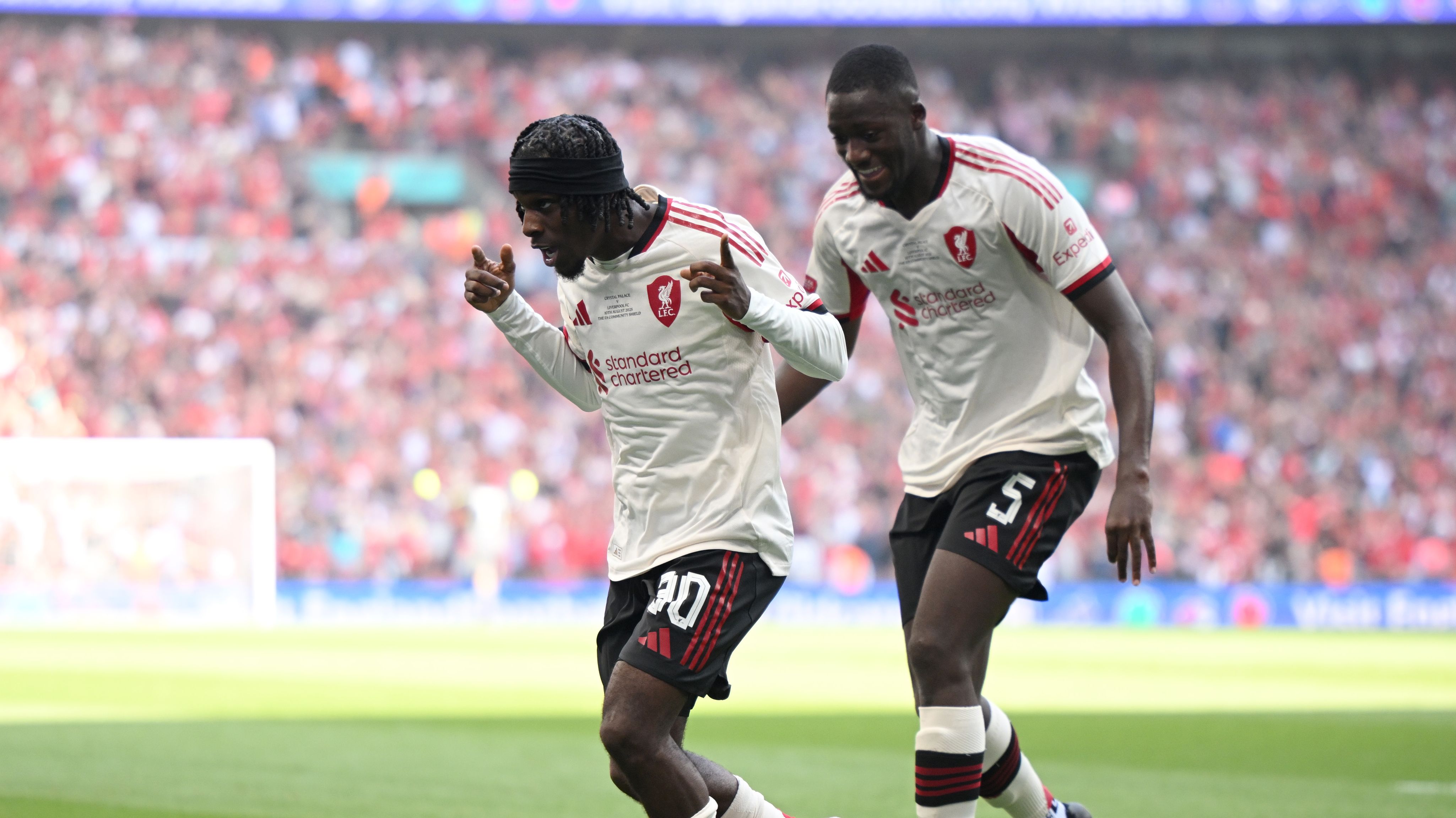 'Definitely meant that!' - Bayer Leverkusen react to Jeremie Frimpong's bizarre first goal for Liverpool in Community Shield