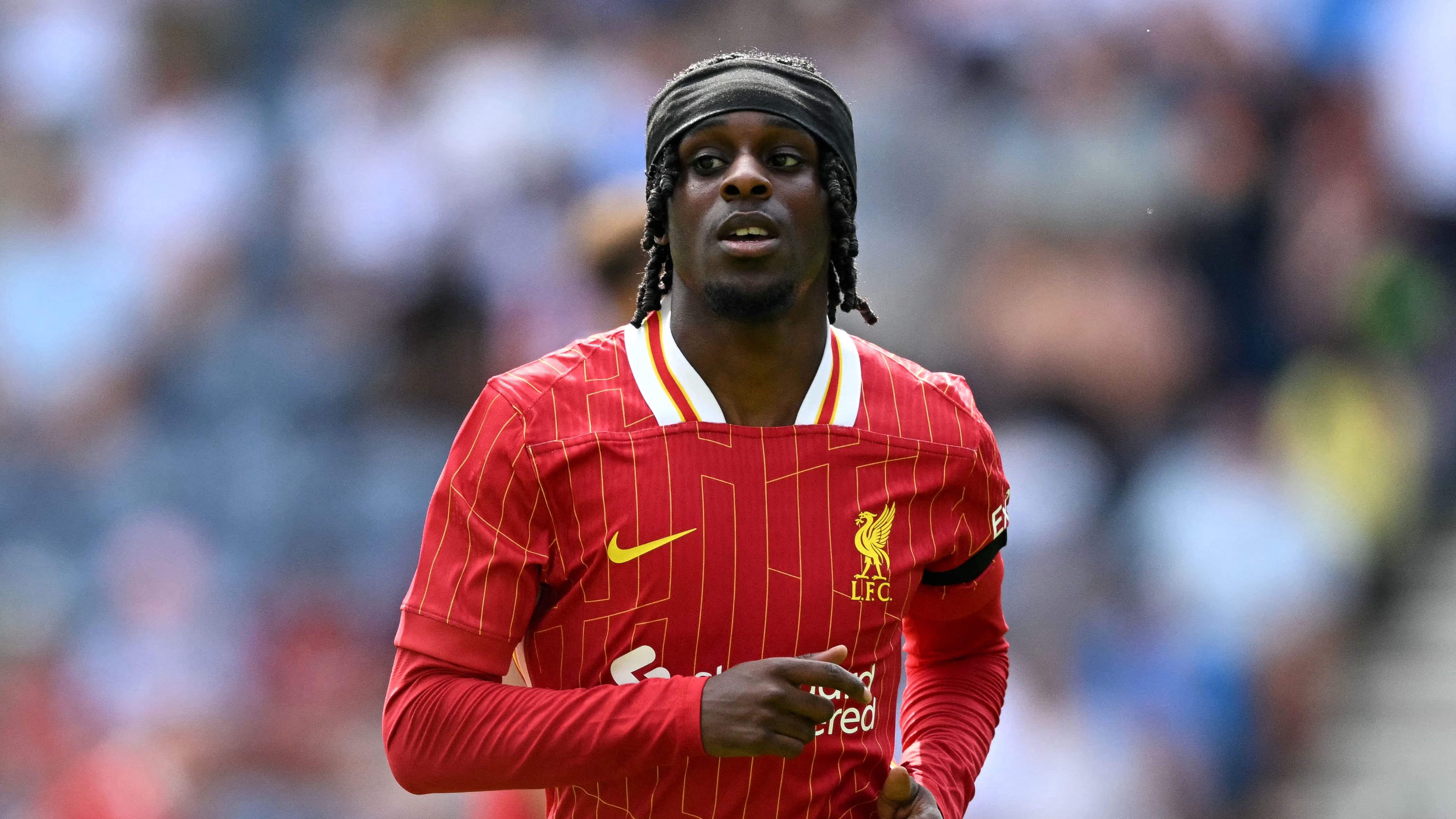 'Definitely meant that!' - Bayer Leverkusen react to Jeremie Frimpong's bizarre first goal for Liverpool in Community Shield