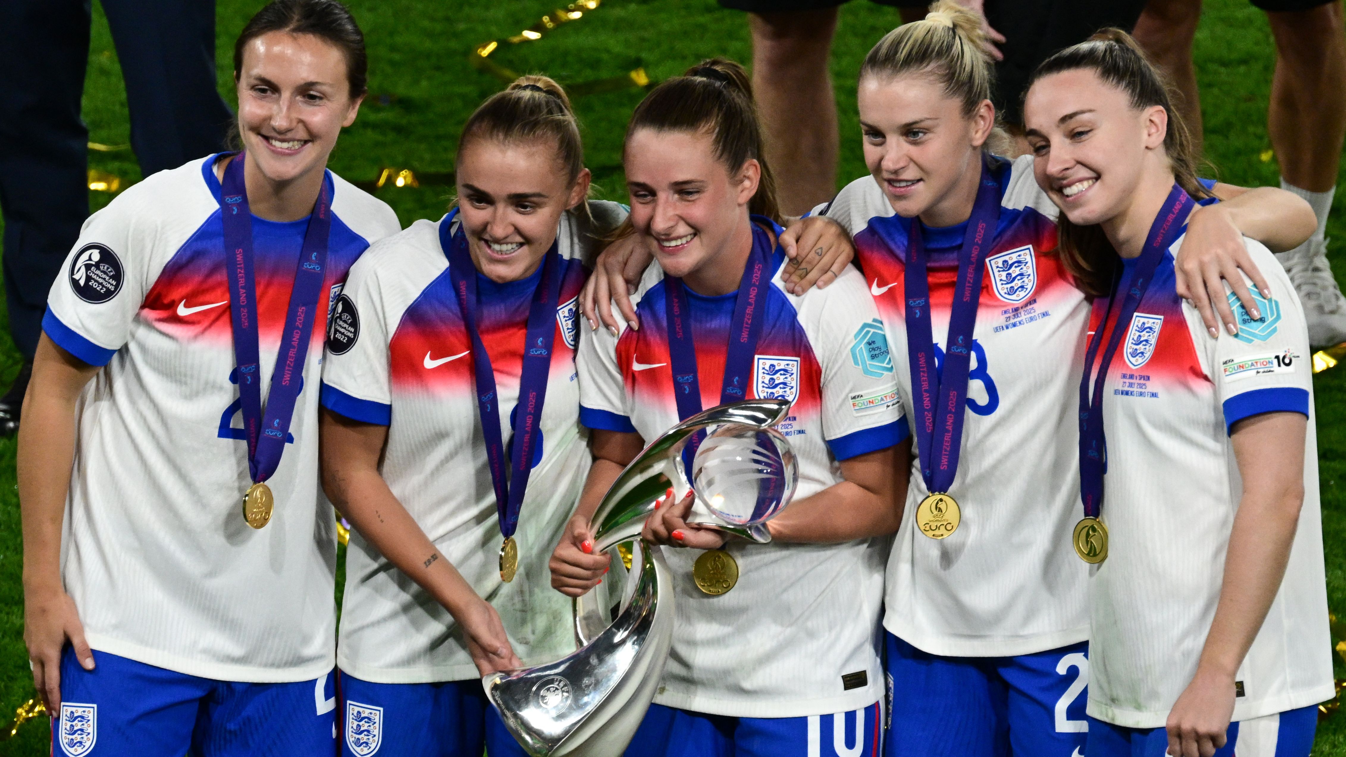 Ella Toone says yes! Lionesses star gets engaged to partner Joe Bunney in Ibiza after Euro 2025 heroics