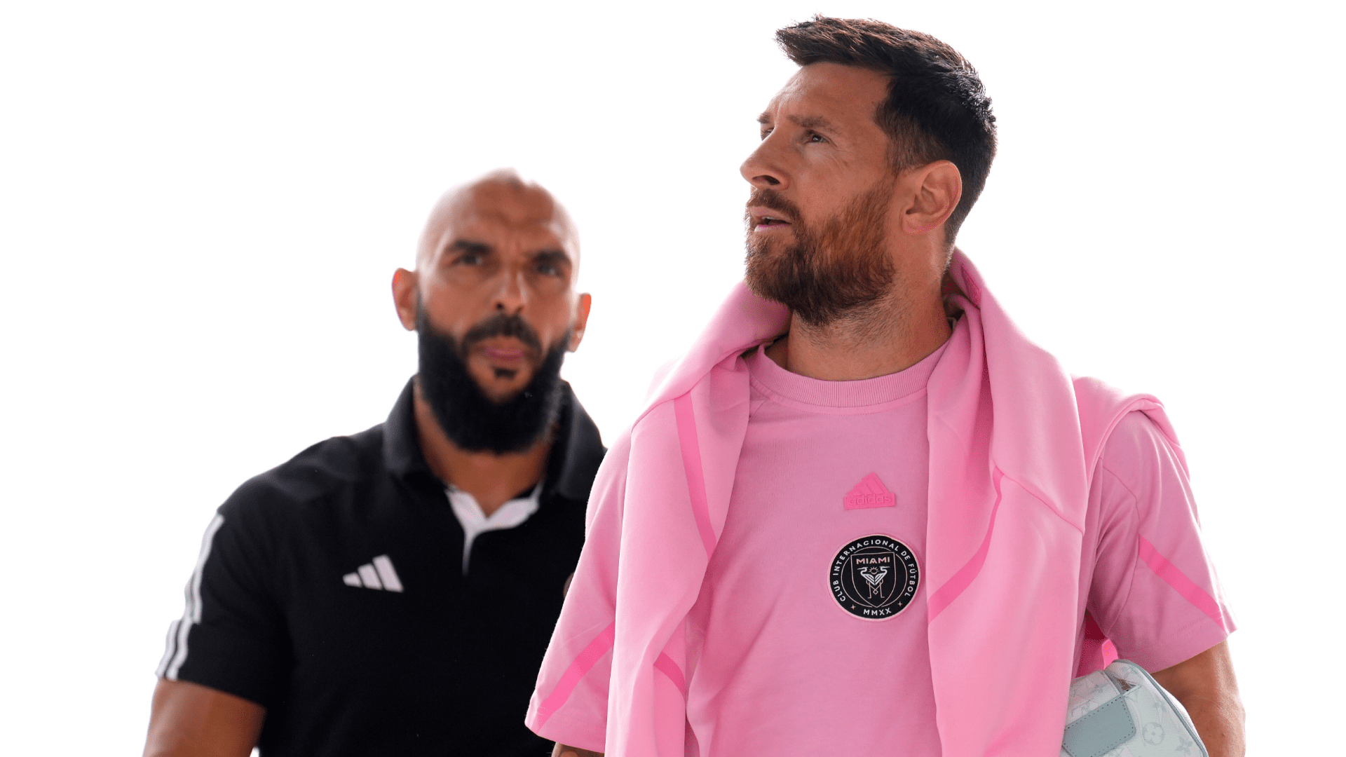 VIDEO: Don't mess with Lionel Messi's bodyguard! Inter Miami & Argentina superstar's one-man security team Yassine Cheuko hangs from a TREE while taking kicks to the stomach in brutal workout clip