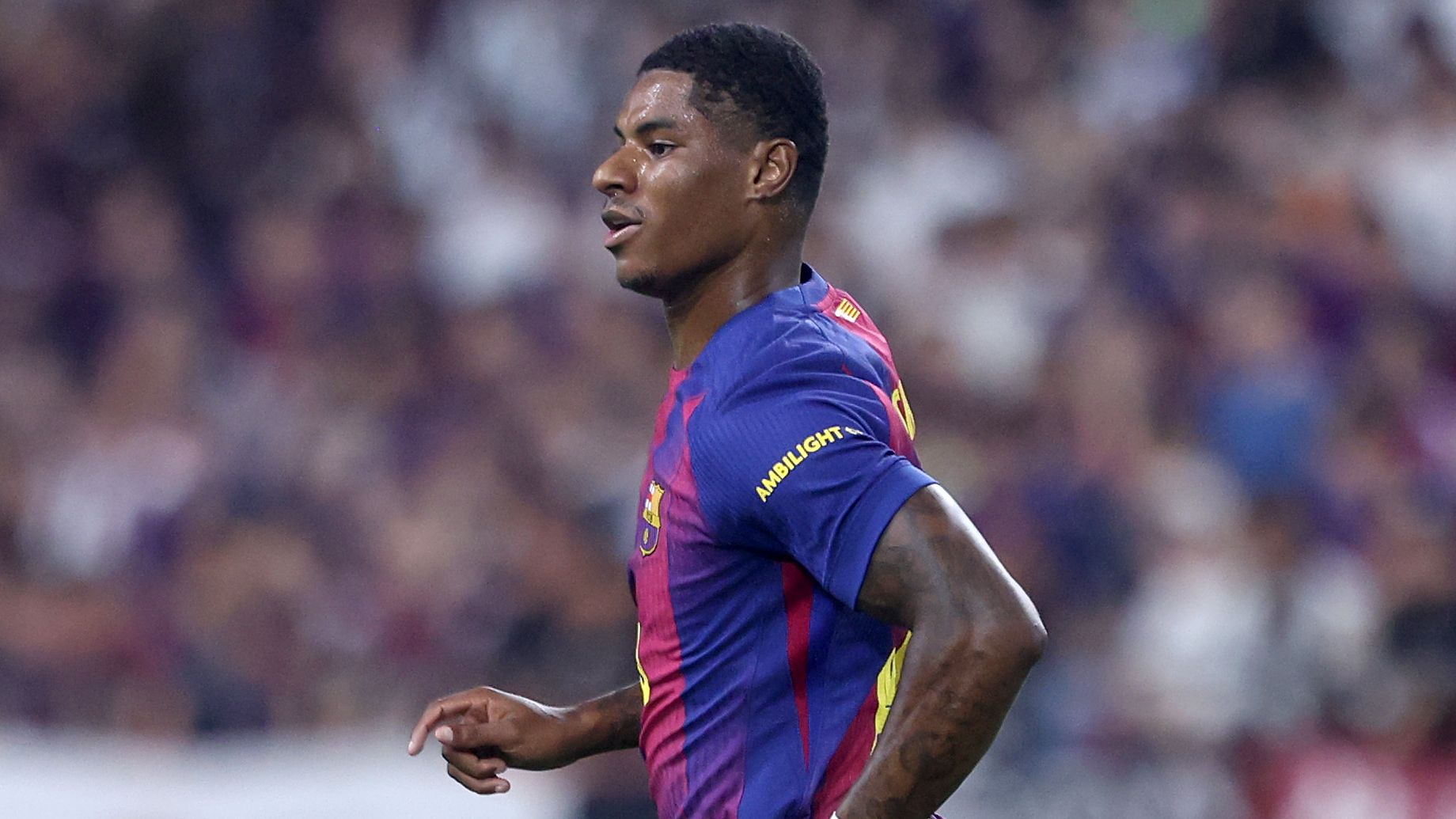 Marcus Rashford shows what he can do! Loanee's goal helps Barcelona to thumping victory over Daegu but Gavi steals the show in pre-season friendly