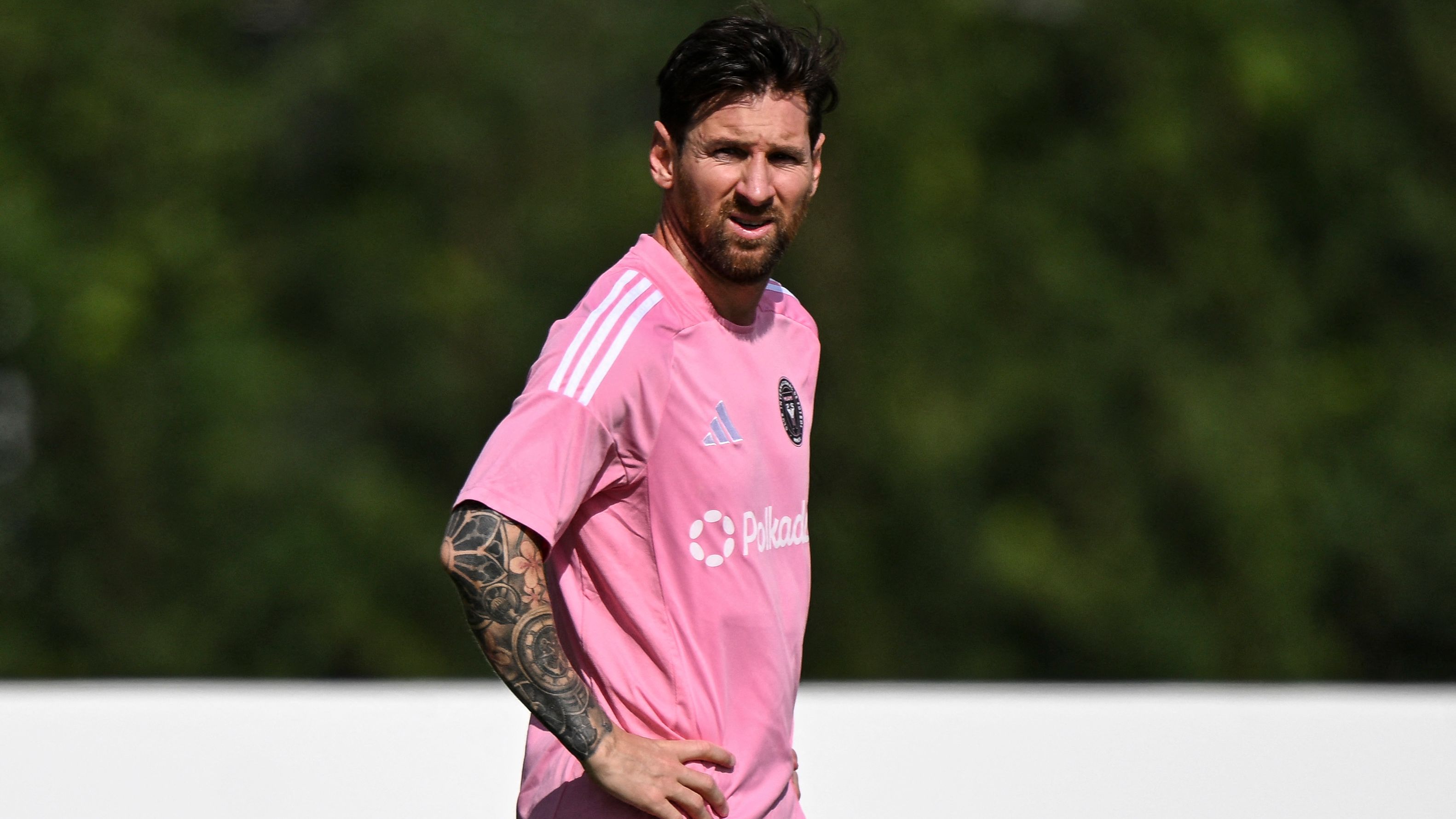 Inter Miami's Lionel Messi trains alongside teammates as return appears to be closer