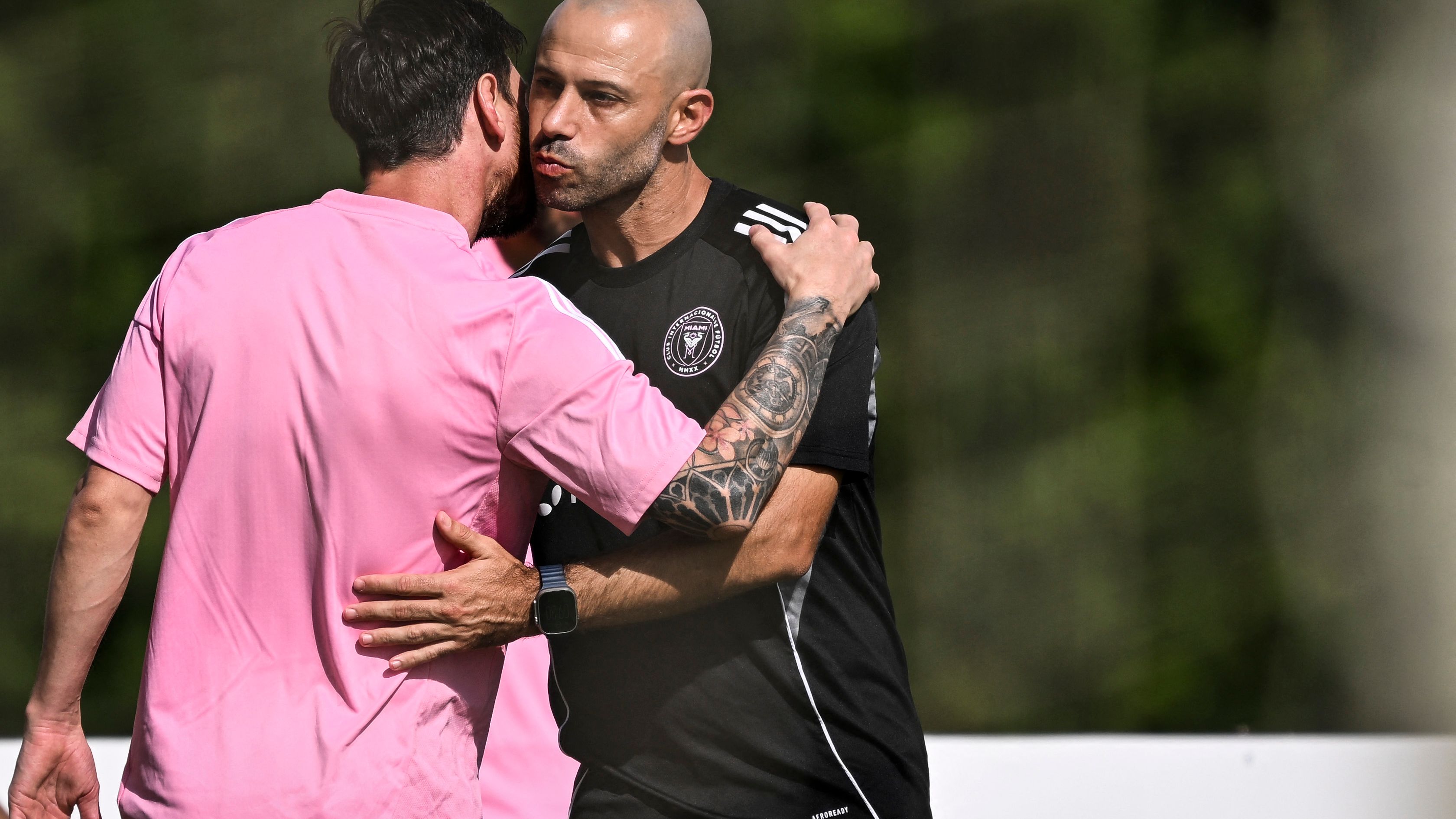 Inter Miami's Lionel Messi trains alongside teammates as return appears to be closer