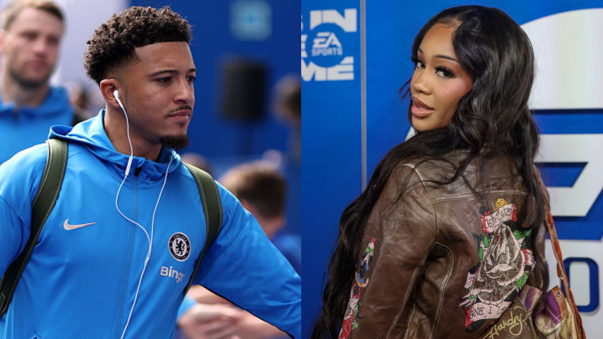 Jadon Sancho reignites Saweetie dating rumours by getting American rapper's middle name tattooed behind his ear