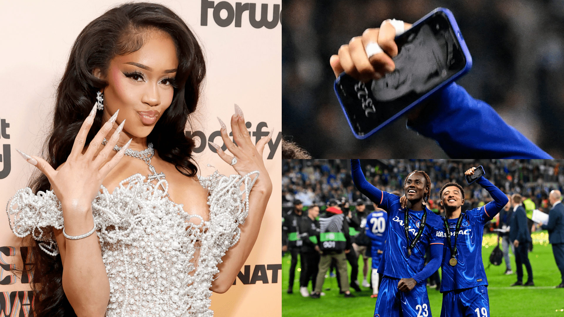 Jadon Sancho reignites Saweetie dating rumours by getting American rapper's middle name tattooed behind his ear