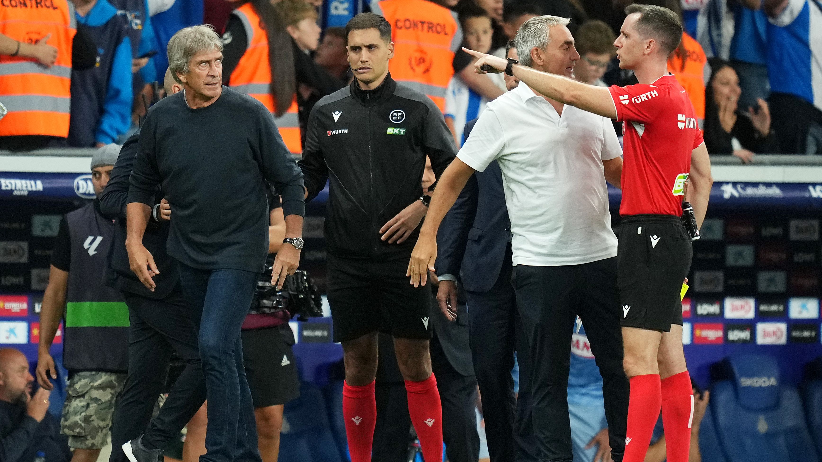 Former president of Espanyol embroiled in BRAWL during LaLiga clash against Real Betis