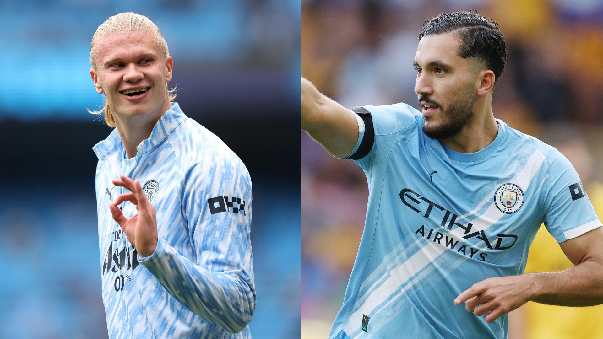 'I have to sit with the fat French' - Erling Haaland posts hilarious update with travel buddy Rayan Cherki as Man City head to Brentford