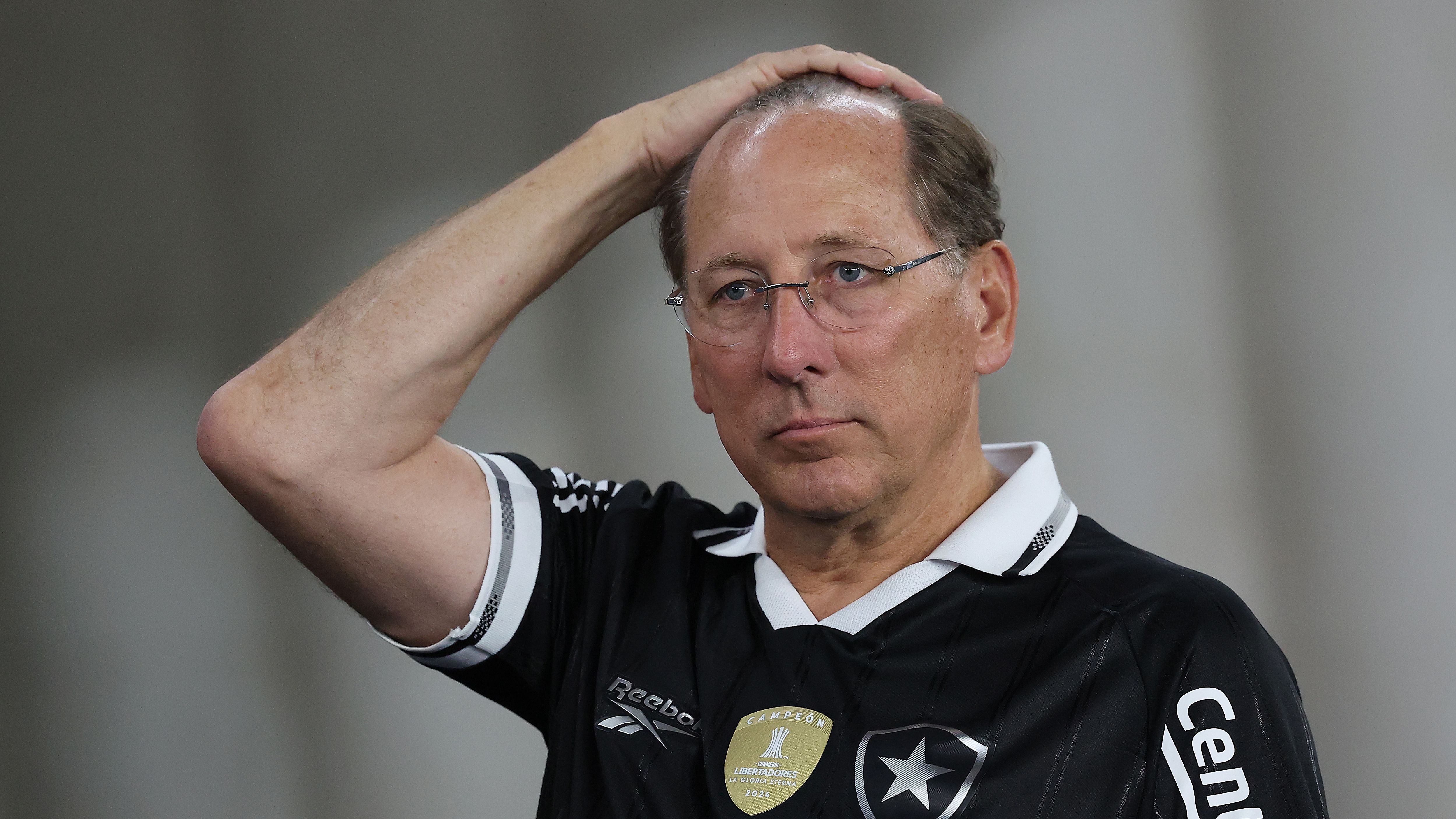 John Textor labelled 'clown and swindler' by angry Botafogo fans amid woeful season with ex-Crystal Palace owner at the helm