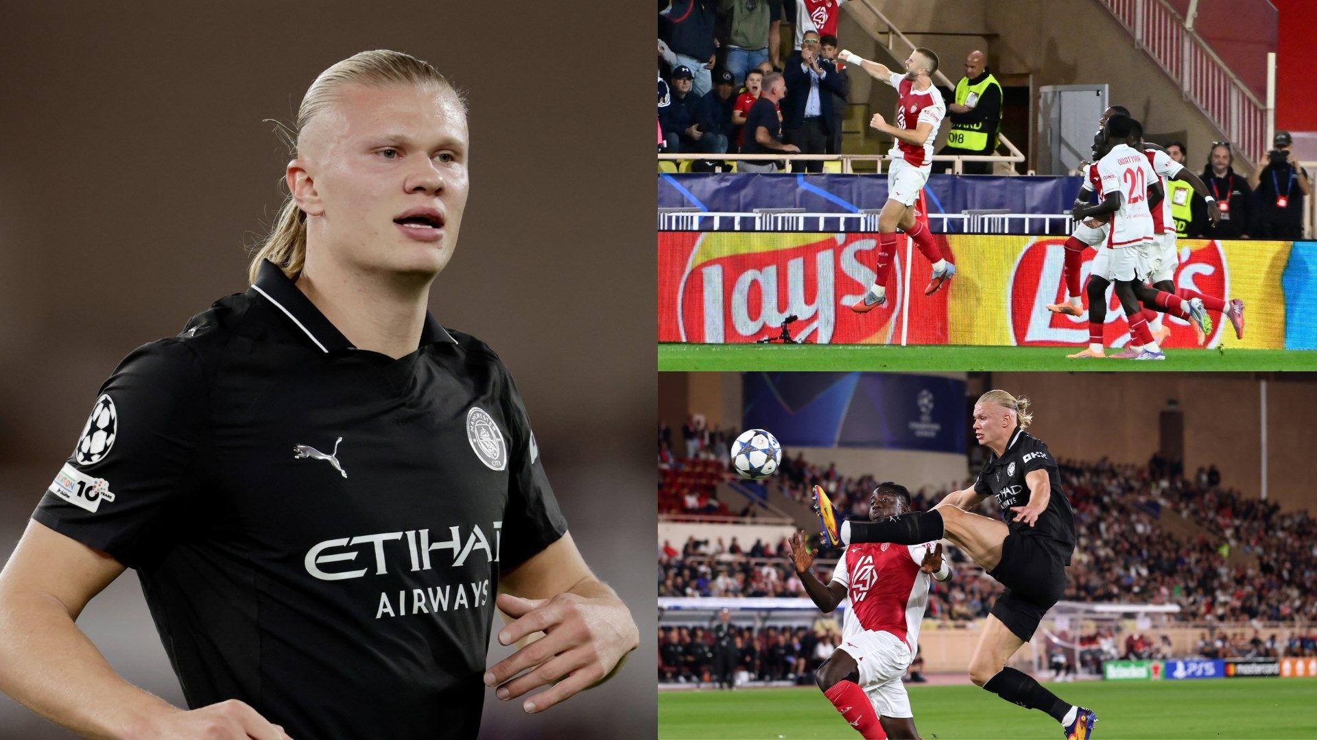 Man City player ratings vs Monaco: Nico Gonzalez, what are you doing?! Midfielder gives away penalty in disappointing draw to spoil vintage Champions League night for Erling Haaland