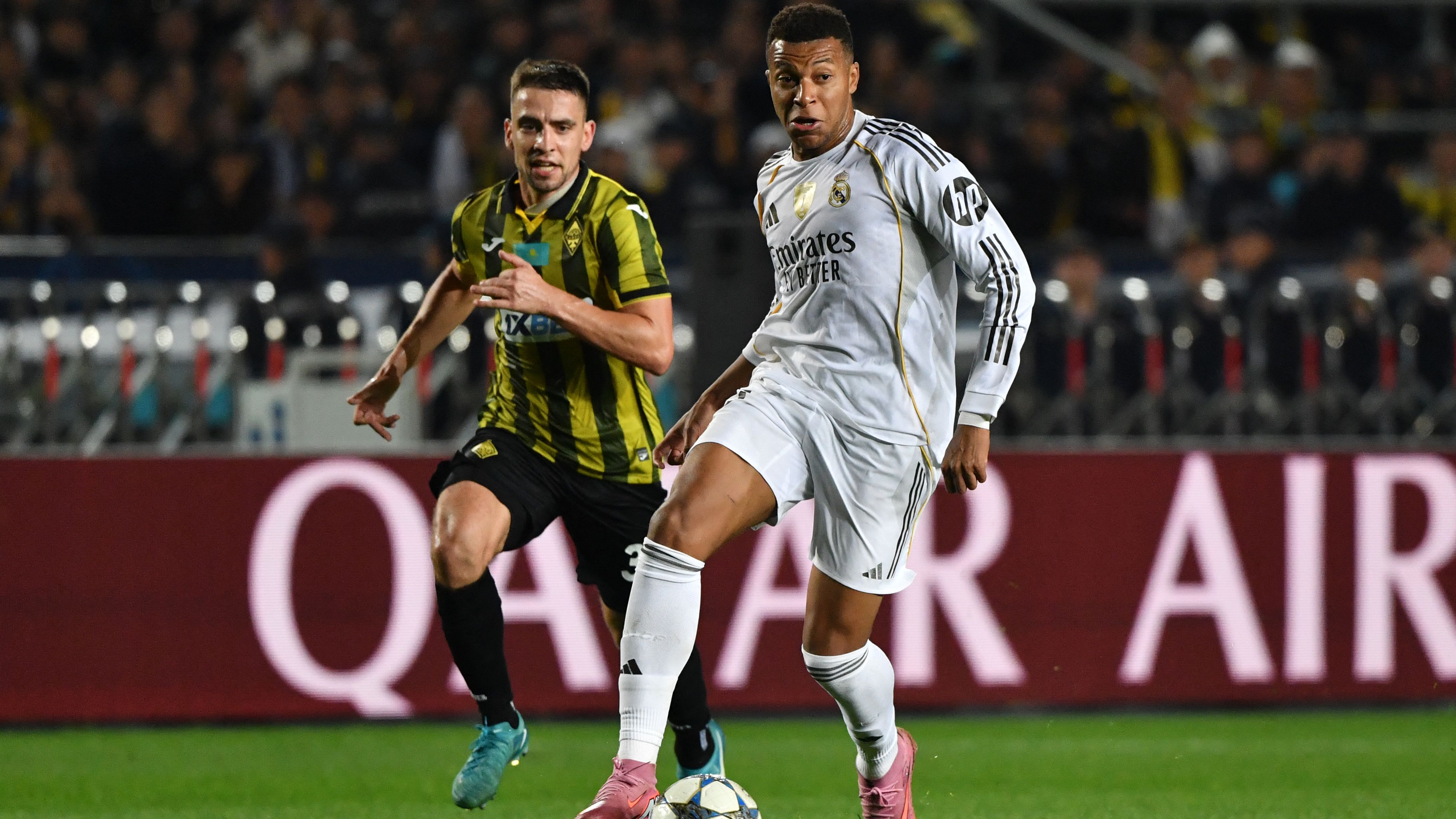 Kylian Mbappe on track to BEAT Cristiano Ronaldo's Champions League goals record as Real Madrid star reaches major European milestone after hat-trick vs Kairat