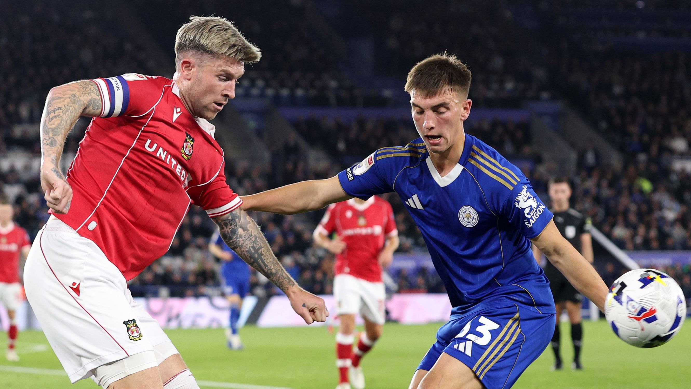 Josh Windass reveals gruesome injury after coming off early in Wrexham's Championship draw with Leicester City