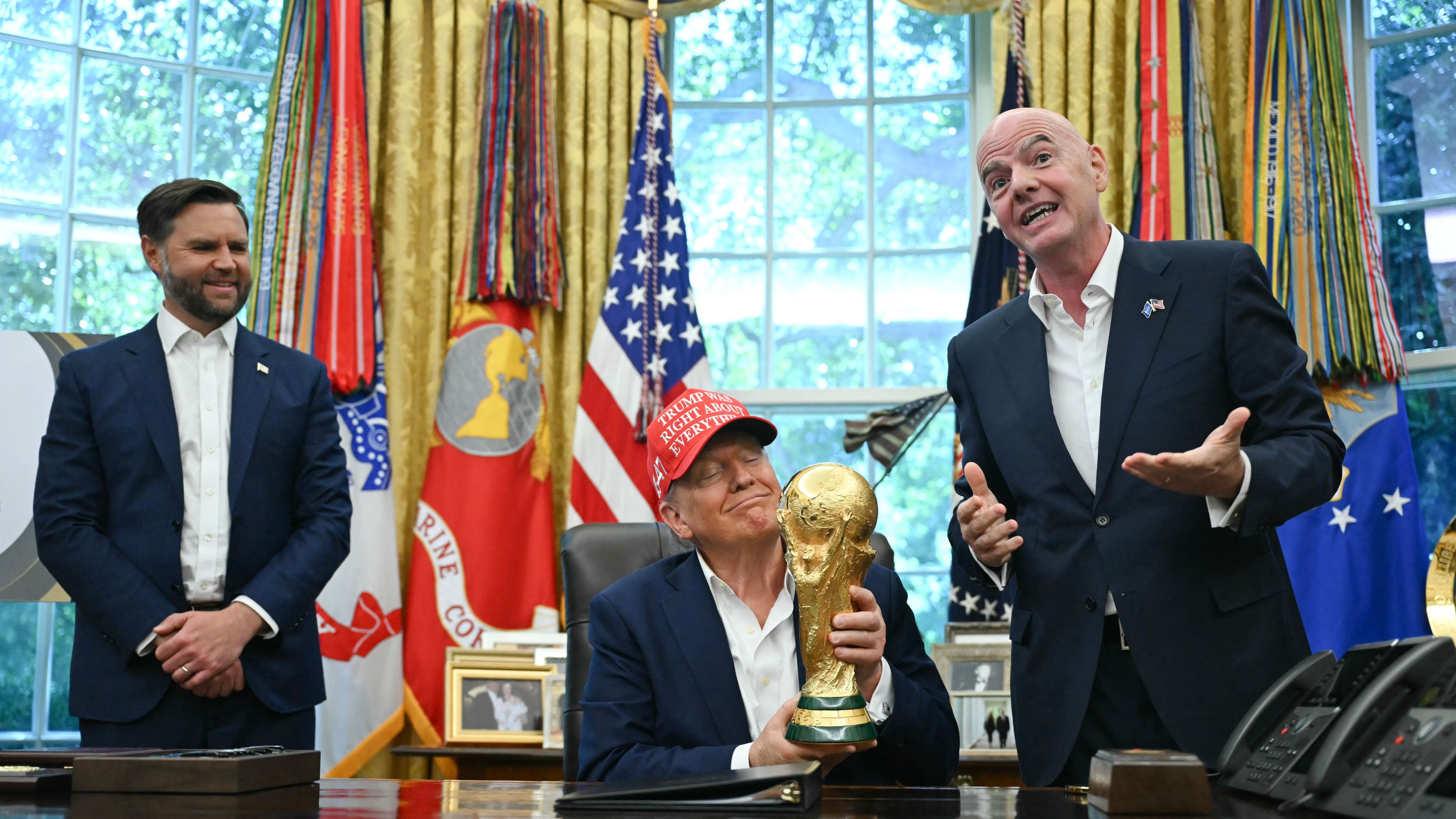 President Donald Trump suggests moving 2026 World Cup games from cities he deems unsafe, says tournament will be 'very secure'