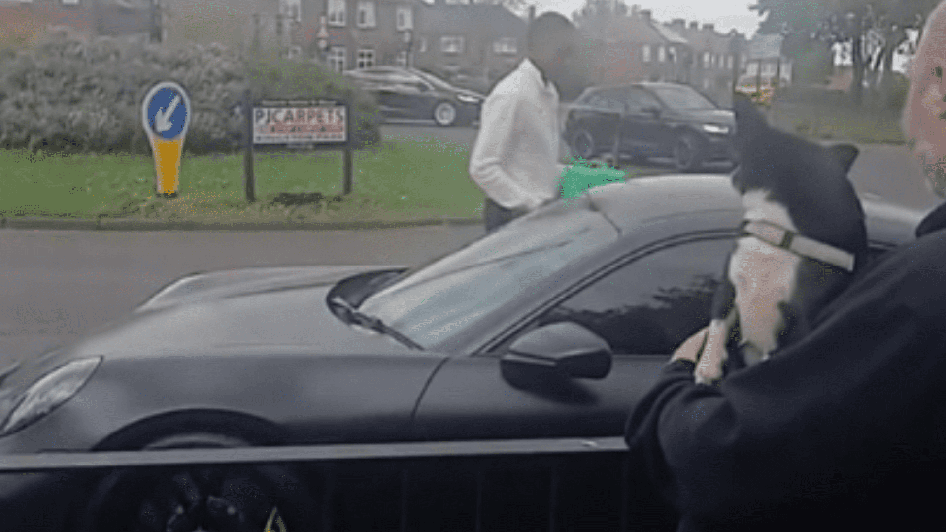 Joe Willock's £200k Porsche runs out of petrol on roundabout as Newcastle star filmed making 'otherwise I'm f*cking pushing it' claim during hilarious gaffe
