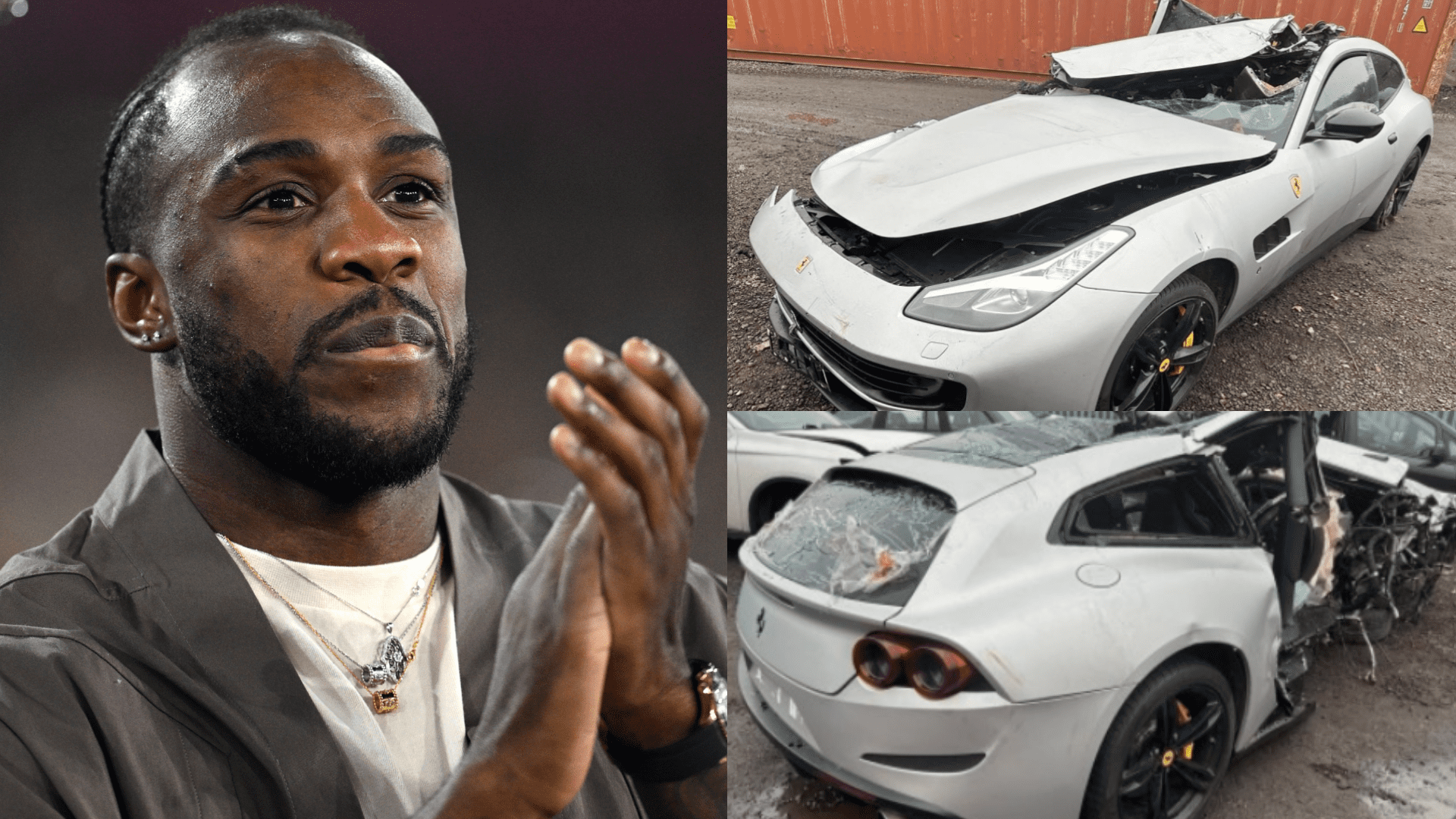 Michail Antonio's mangled Ferrari sold on eBay for £50,000 after horror crash that almost cost ex-West Ham & Nottingham Forest star his life