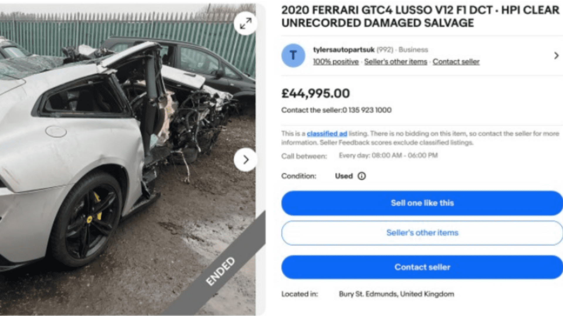 Michail Antonio's mangled Ferrari sold on eBay for £50,000 after horror crash that almost cost ex-West Ham & Nottingham Forest star his life