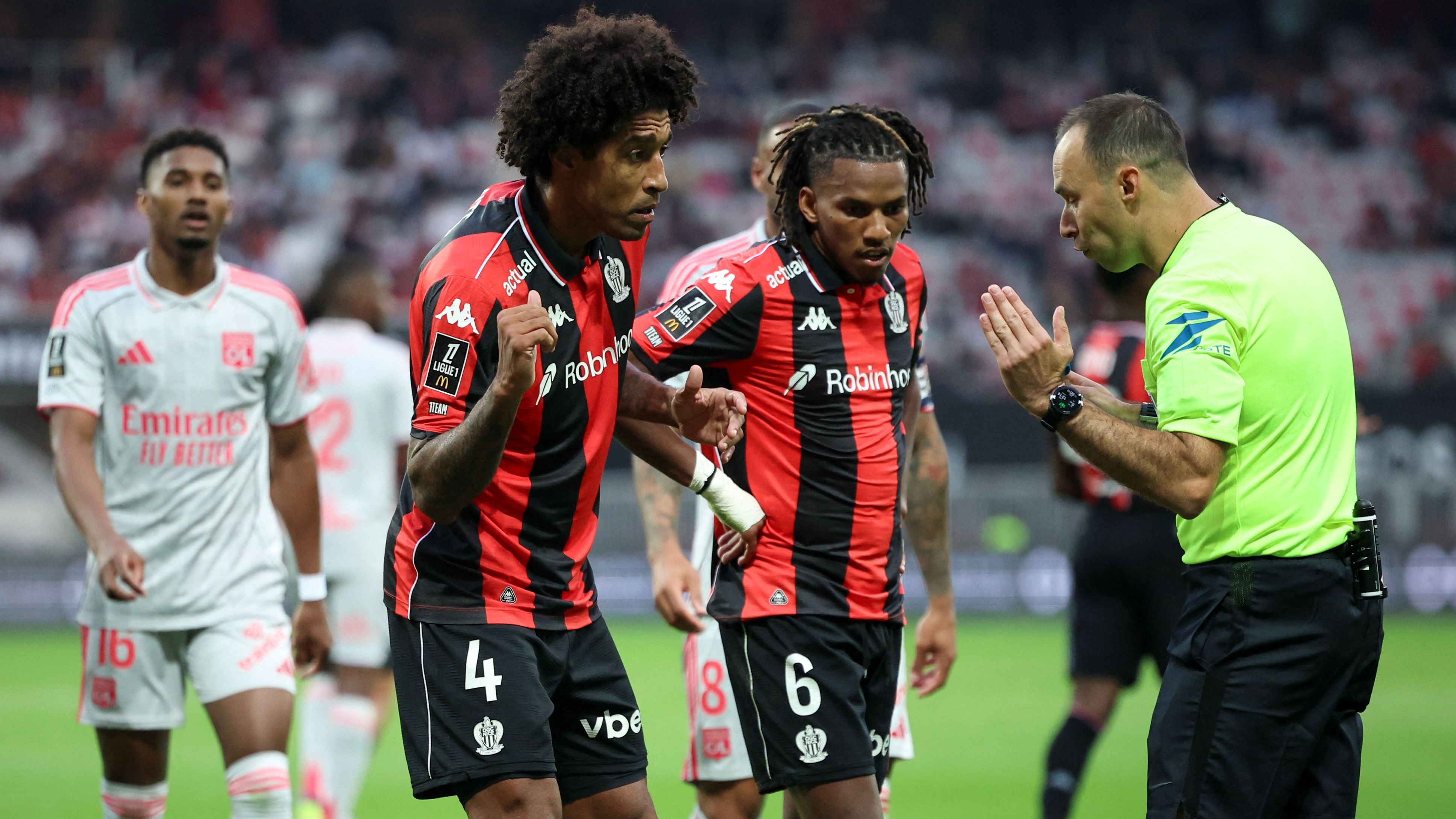 'Unacceptable!' - Referee apologises for stopping Ligue 1 match over confusing anti-ISIS chants as 'homophopic' and sparks furious reaction from Nice