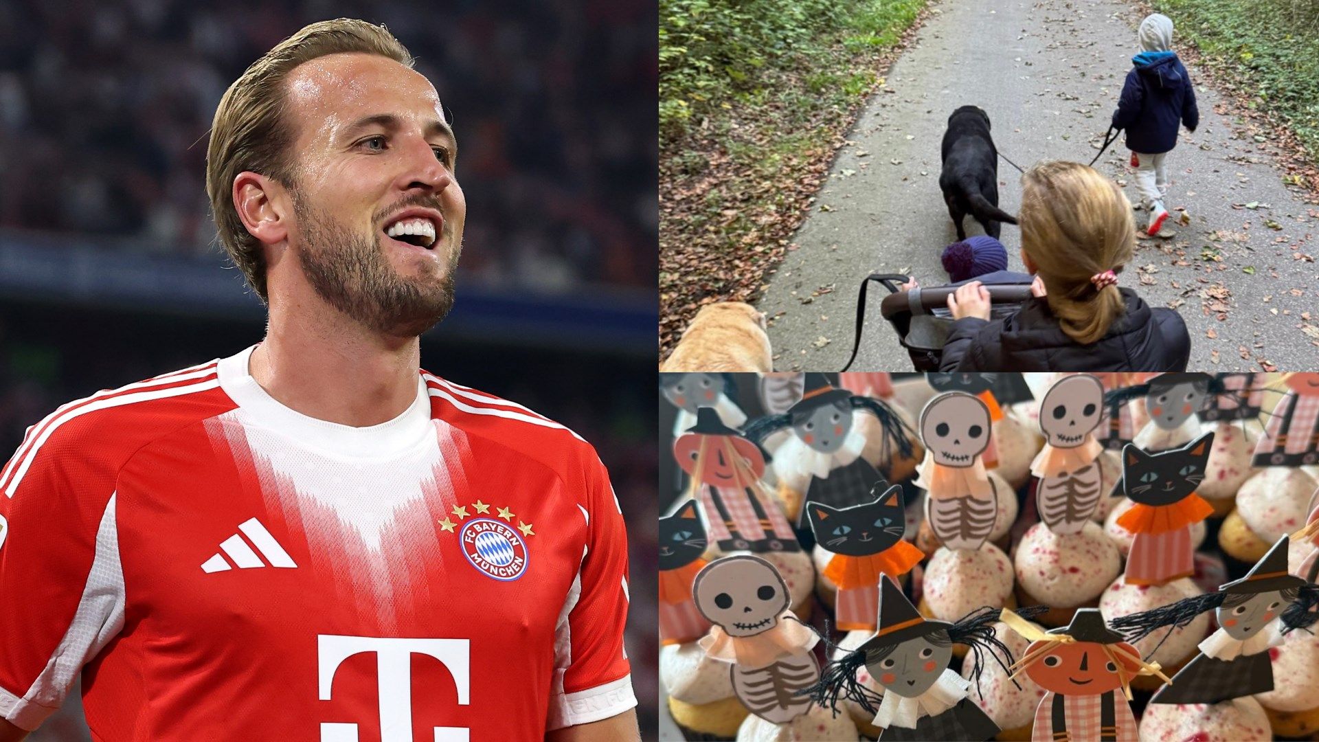 Family forest walks and Halloween cupcakes! Harry Kane shares 'a little bit of life' update as Bayern Munich striker enjoys downtime in Germany