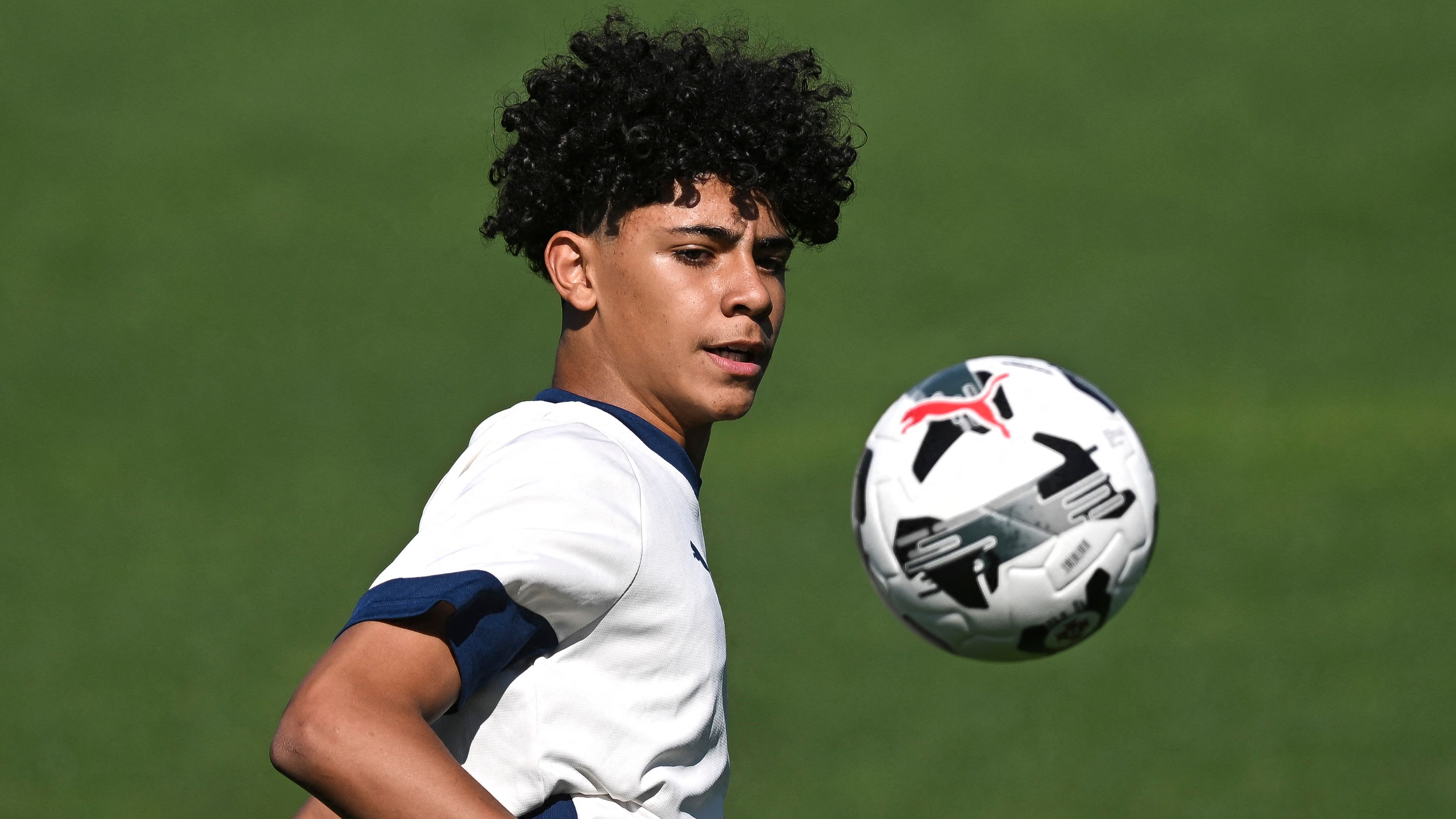 VIDEO: Like father like son! Cristiano Jr follows in dad Cristiano Ronaldo's footsteps by scoring first-ever goal for Portugal U16s with clinical finish