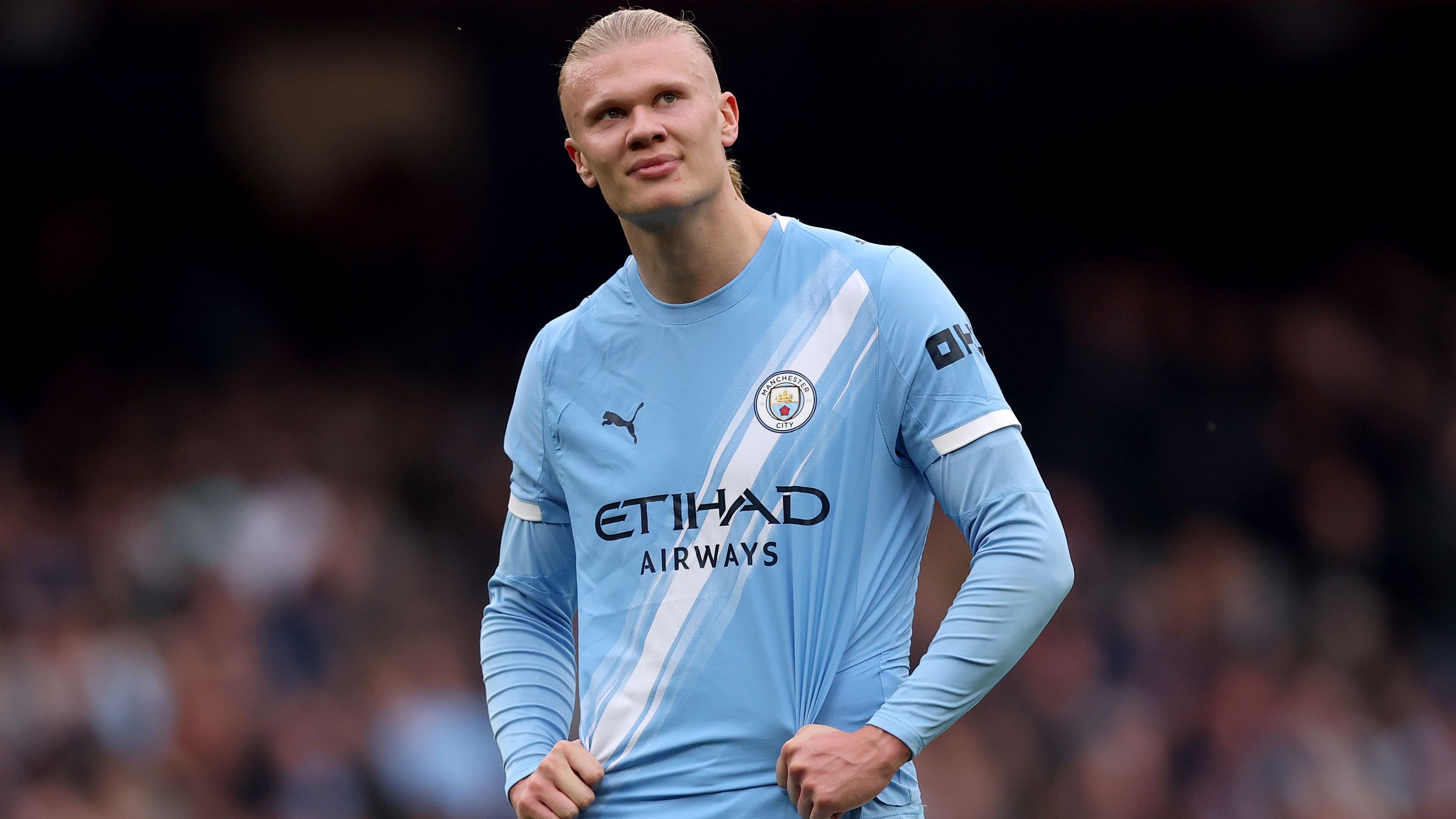 VIDEO: Erling Haaland goes undercover! Man City star transforms into Joker for Halloween and stuns unsuspecting fans