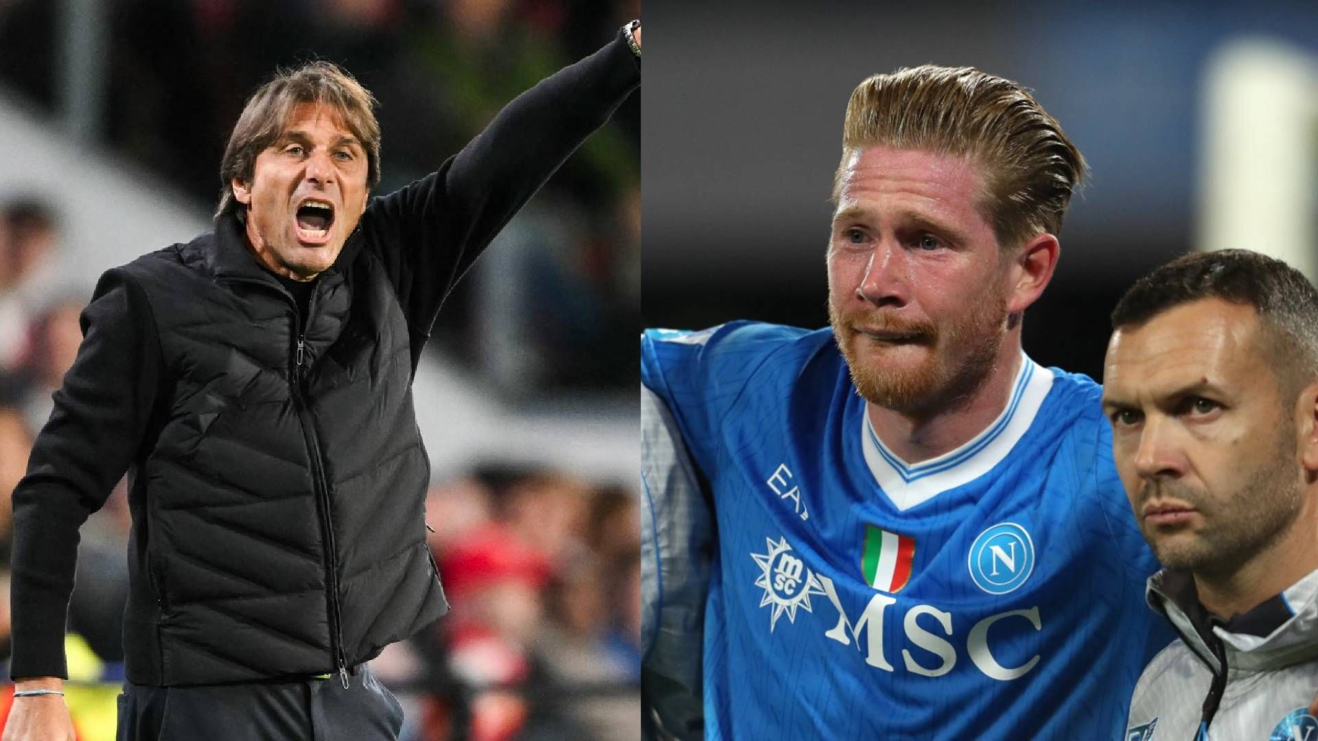'I give up!' - Antonio Conte rages at 'absurd' claims Kevin De Bruyne's long injury lay-off will benefit Napoli
