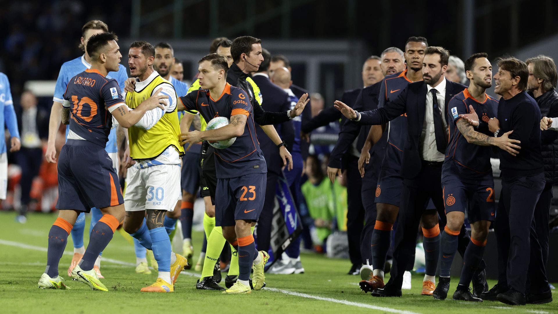 Referee demoted from Serie A for serious errors in feisty Napoli-Inter clash