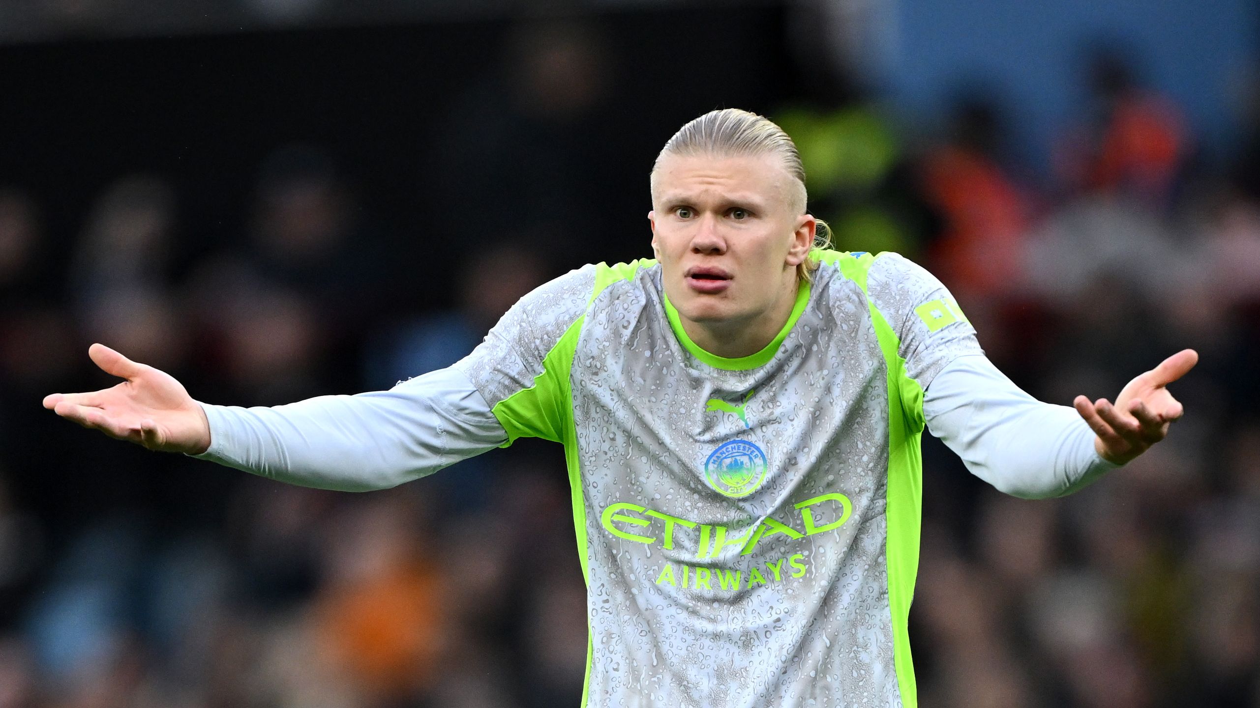 Pep Guardiola addresses Erling Haaland injury fears after Man City striker's sickening collision with woodwork & admits 'our job is not to watch the title' after damaging Aston Villa defeat