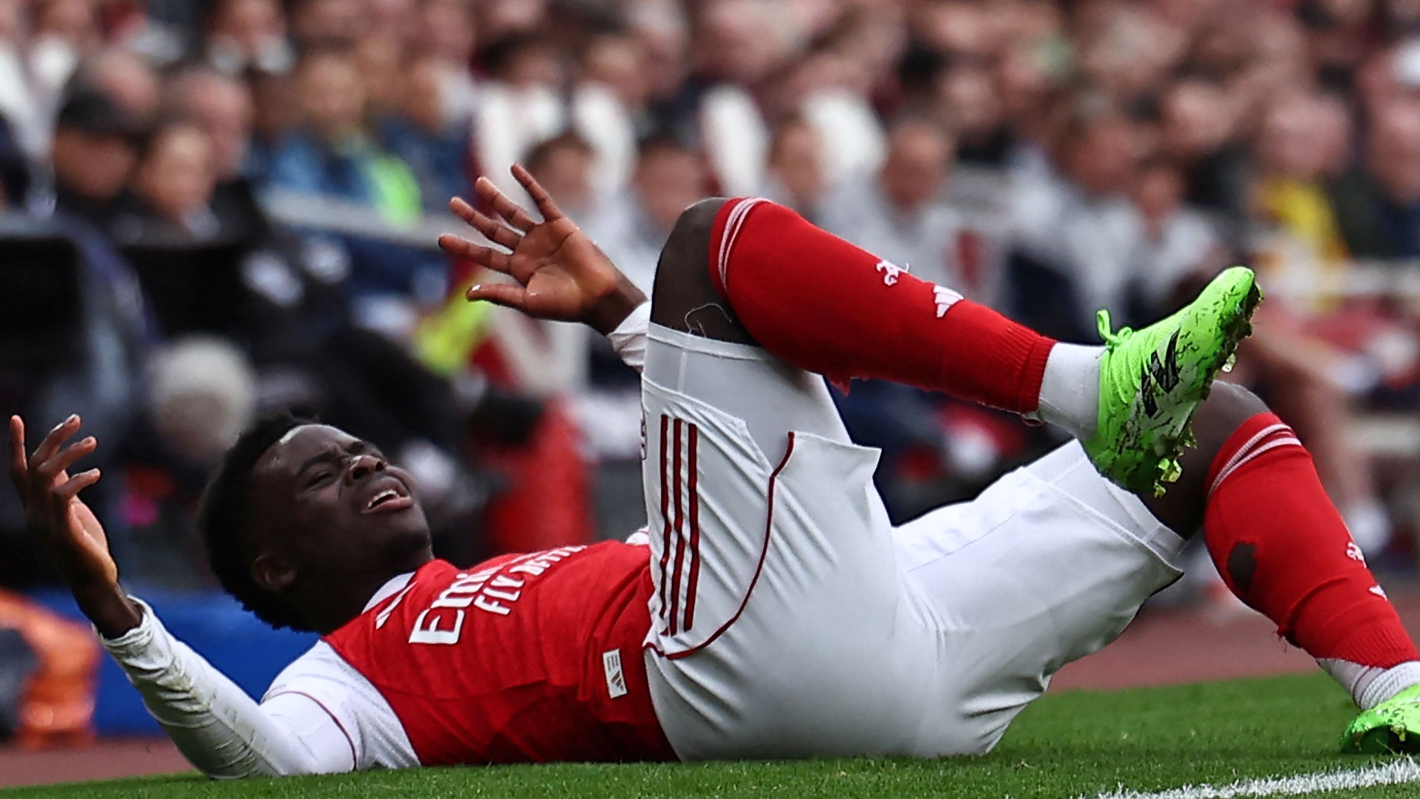Mikel Arteta reveals Bukayo Saka illness after Arsenal star hooked early in Crystal Palace win as Premier League leaders also dealt triple injury blow