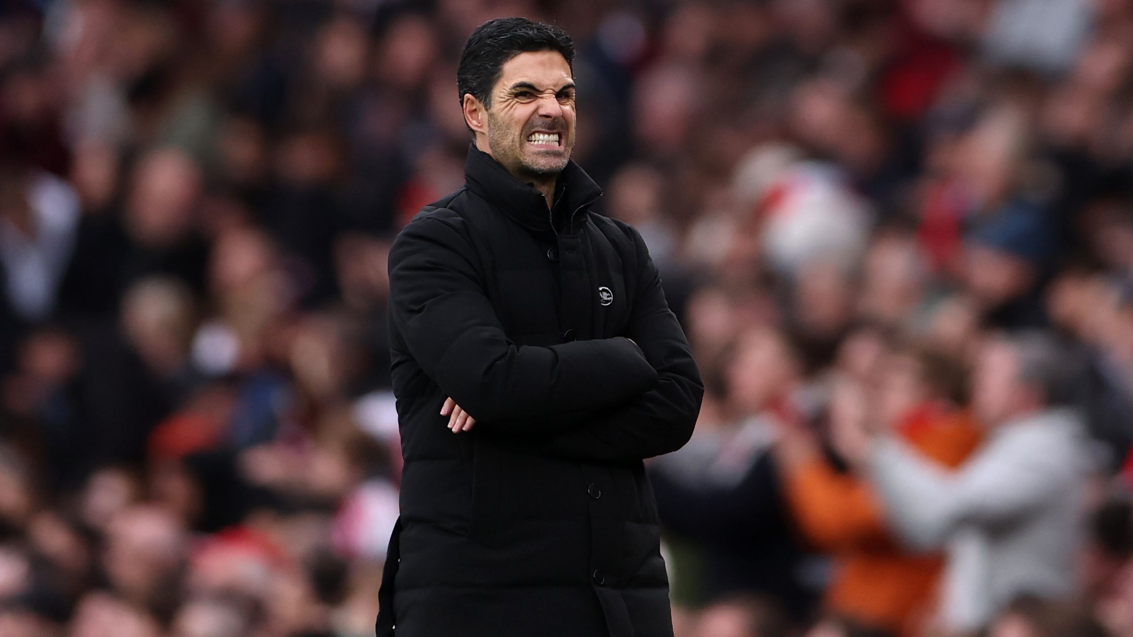 Mikel Arteta reveals Bukayo Saka illness after Arsenal star hooked early in Crystal Palace win as Premier League leaders also dealt triple injury blow