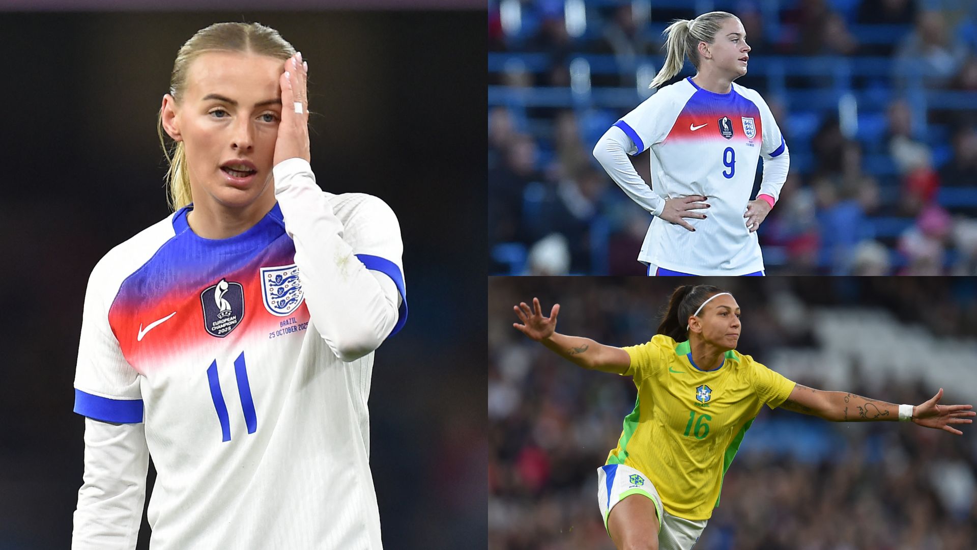 England women's player ratings vs Brazil: Party pooped! Chloe Kelly can't find magic touch as Lionesses defeated in first game since Euro 2025 triumph