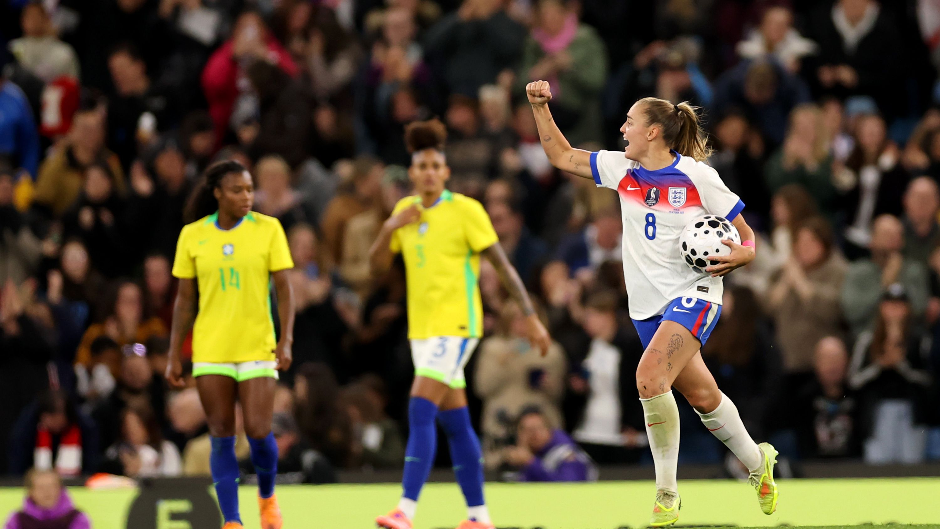England women's player ratings vs Brazil: Party pooped! Chloe Kelly can't find magic touch as Lionesses defeated in first game since Euro 2025 triumph