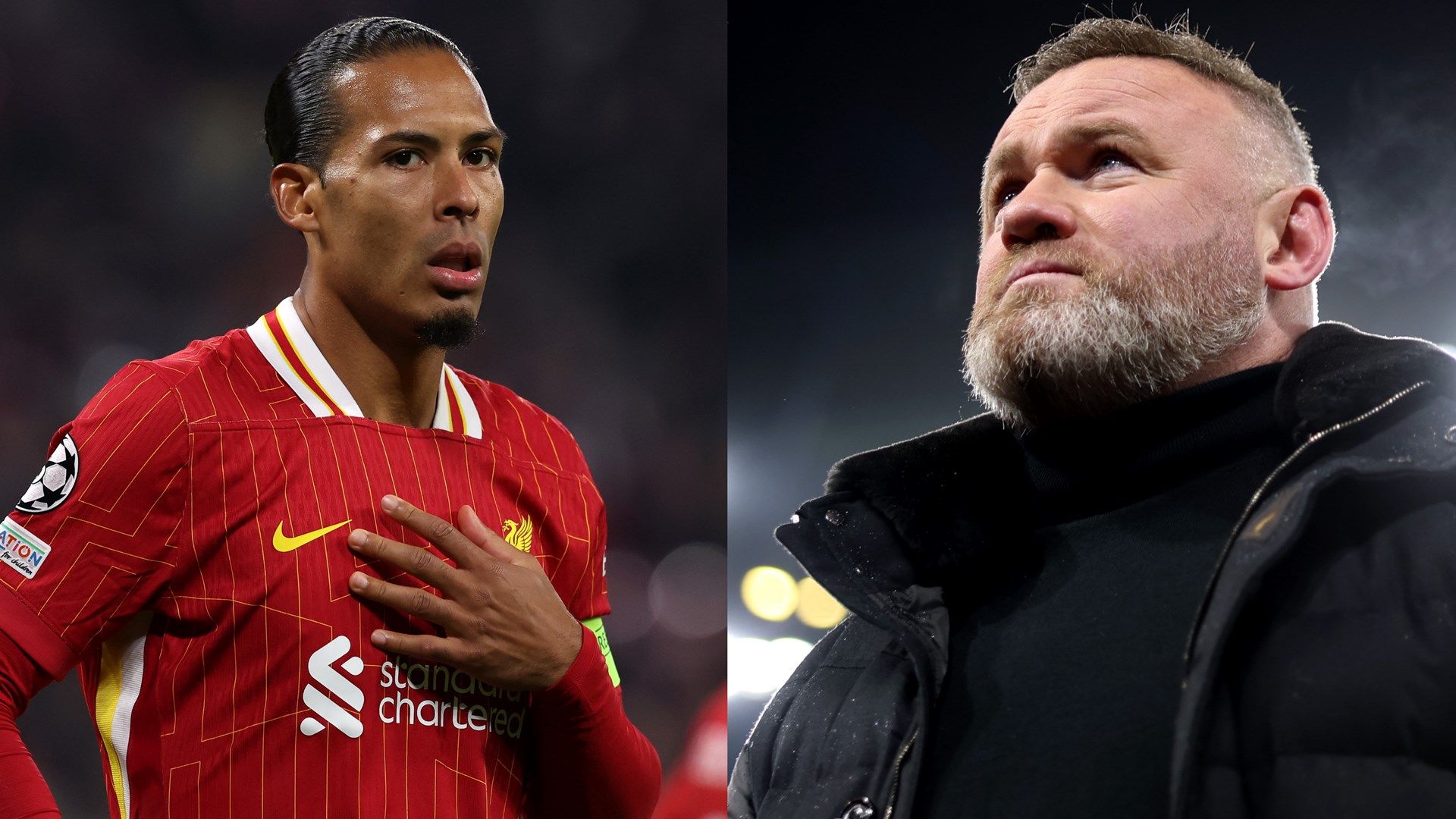 Virgil van Dijk fires back at Wayne Rooney's 'over-the-top' criticism in awkward live TV exchange after Liverpool down Real Madrid in the Champions League