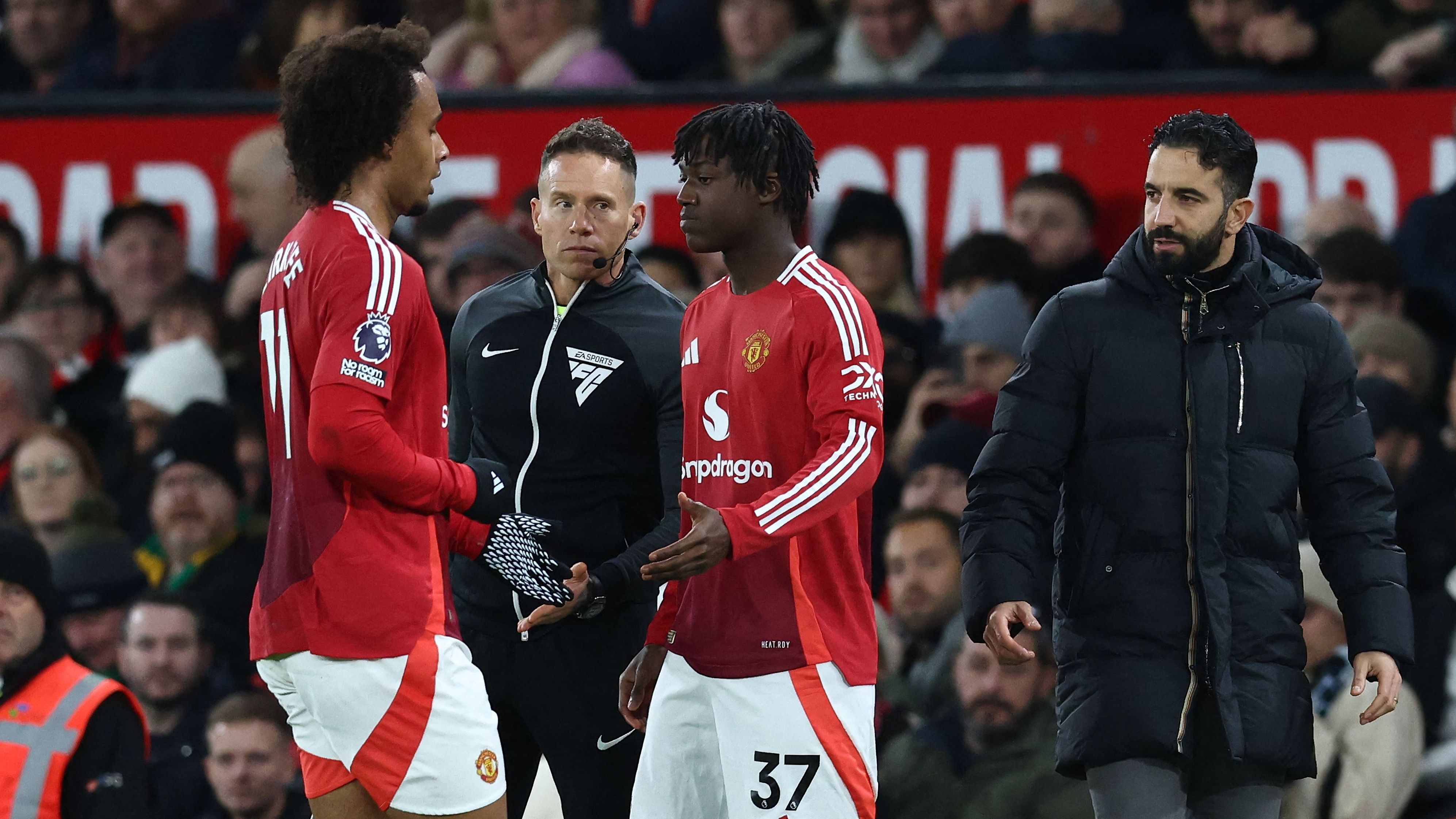 Ruben Amorim insists Man Utd will 'come first' in January transfer update on out-of-favour duo Kobbie Mainoo & Joshua Zirkzee